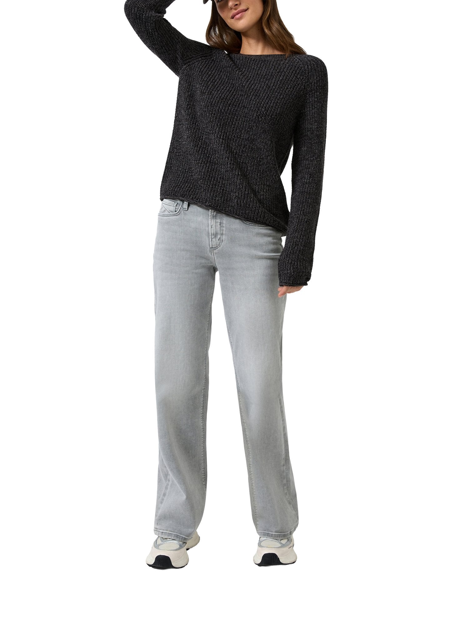 QS by S.Oliver Damen Pullover W Grey/Black