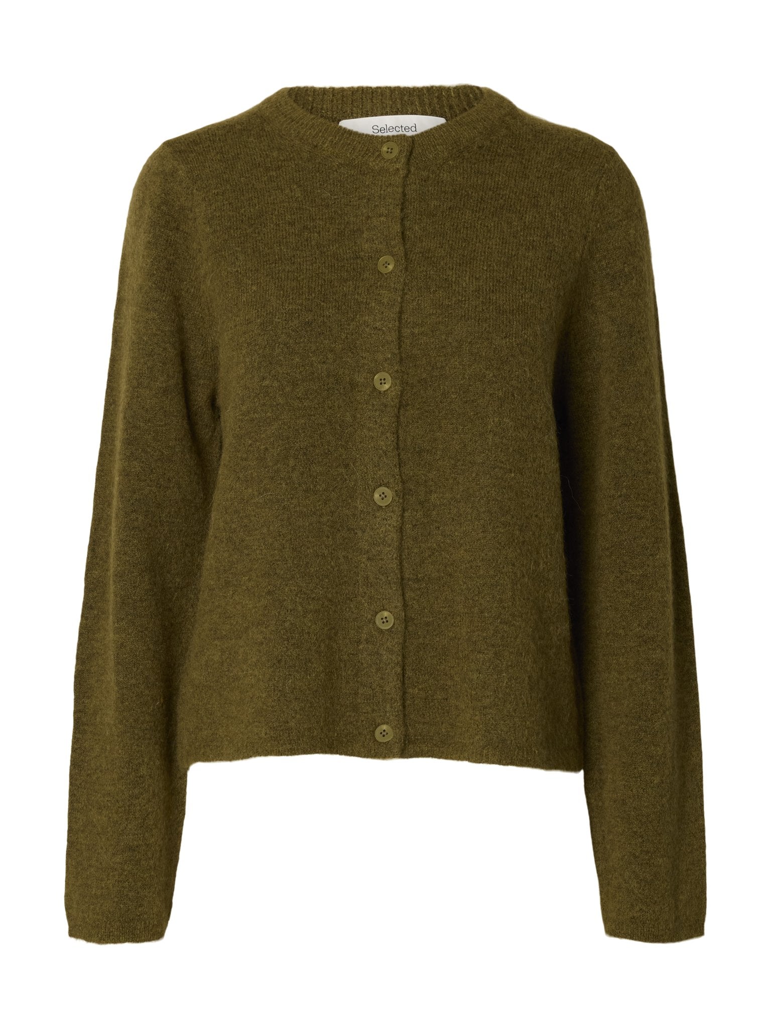Selected Femme Damen Strickjacken Fir Green/Melan