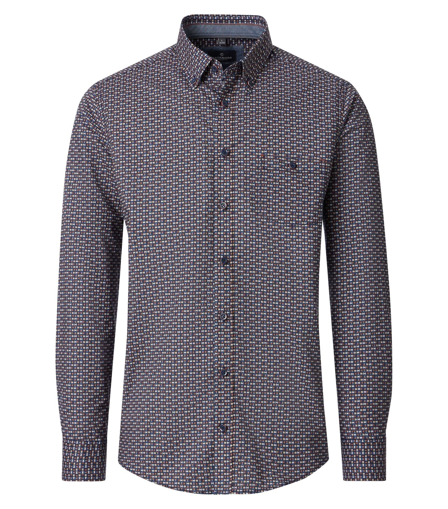 Casa Moda Herren Hemden  Braun