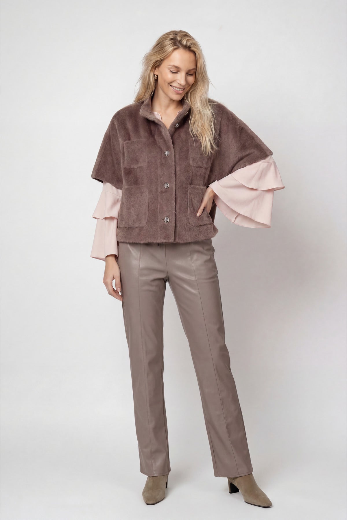 Monari Damen Jacken Taupe