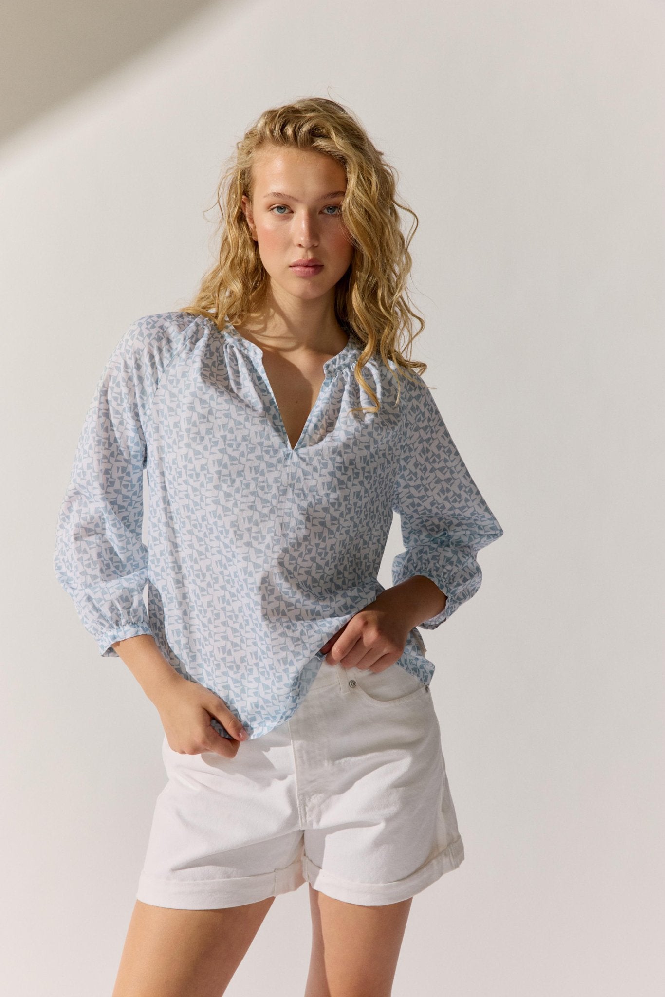 Fashion People Damen Blusen Sea Breeze Prin