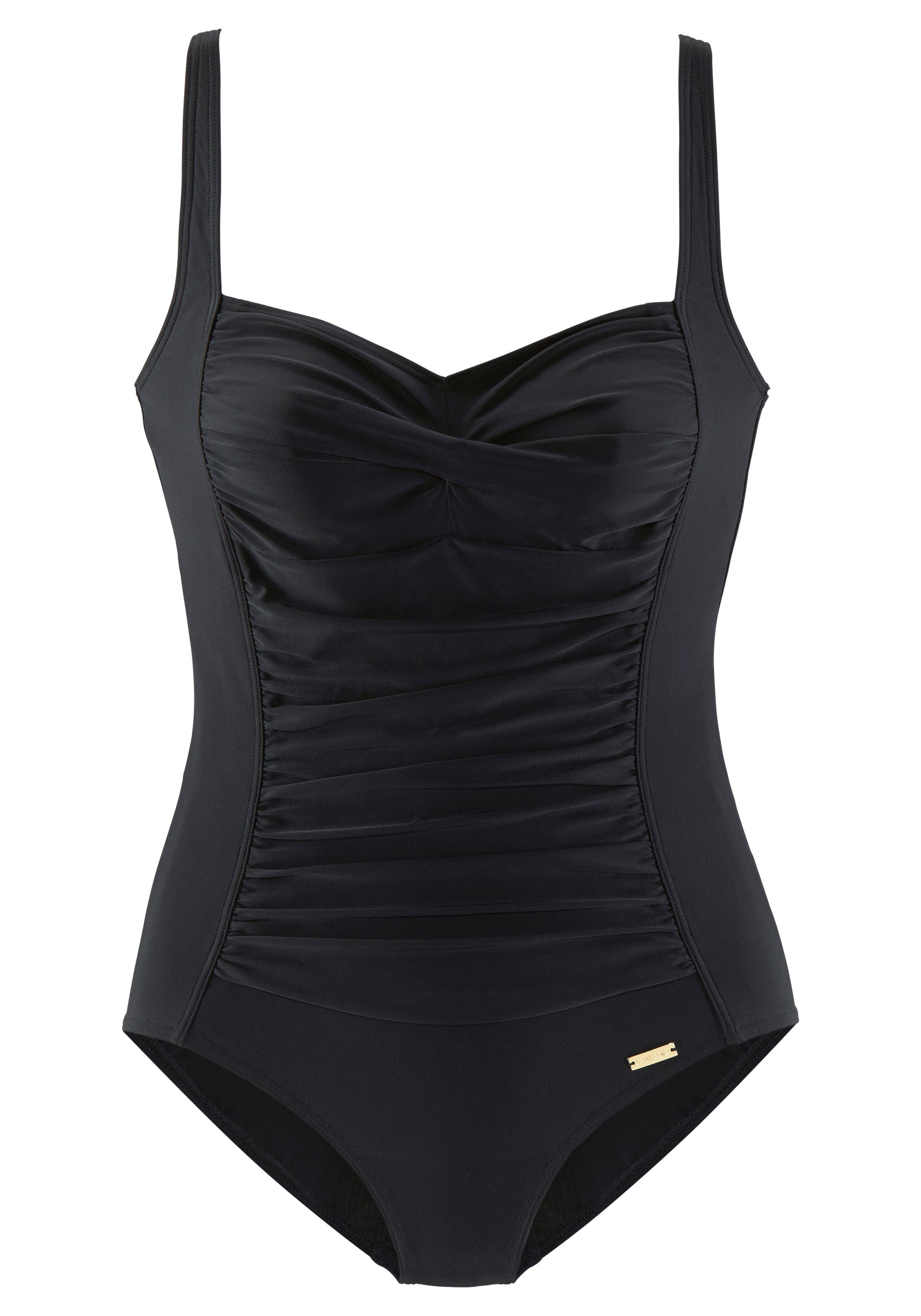 Lascana Badeanzug Black
