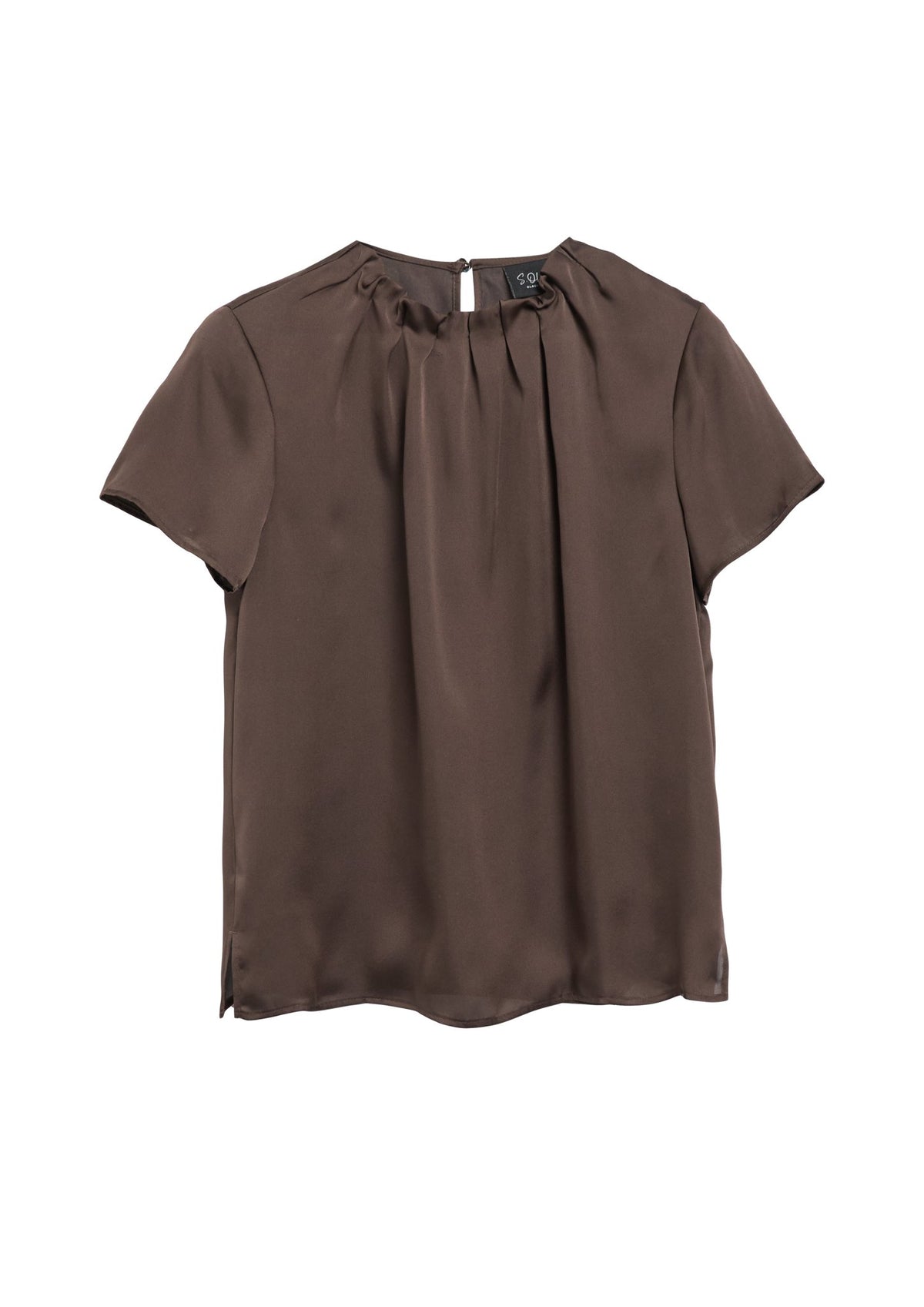 S. Oliver black Damen Blusen kurz Brown