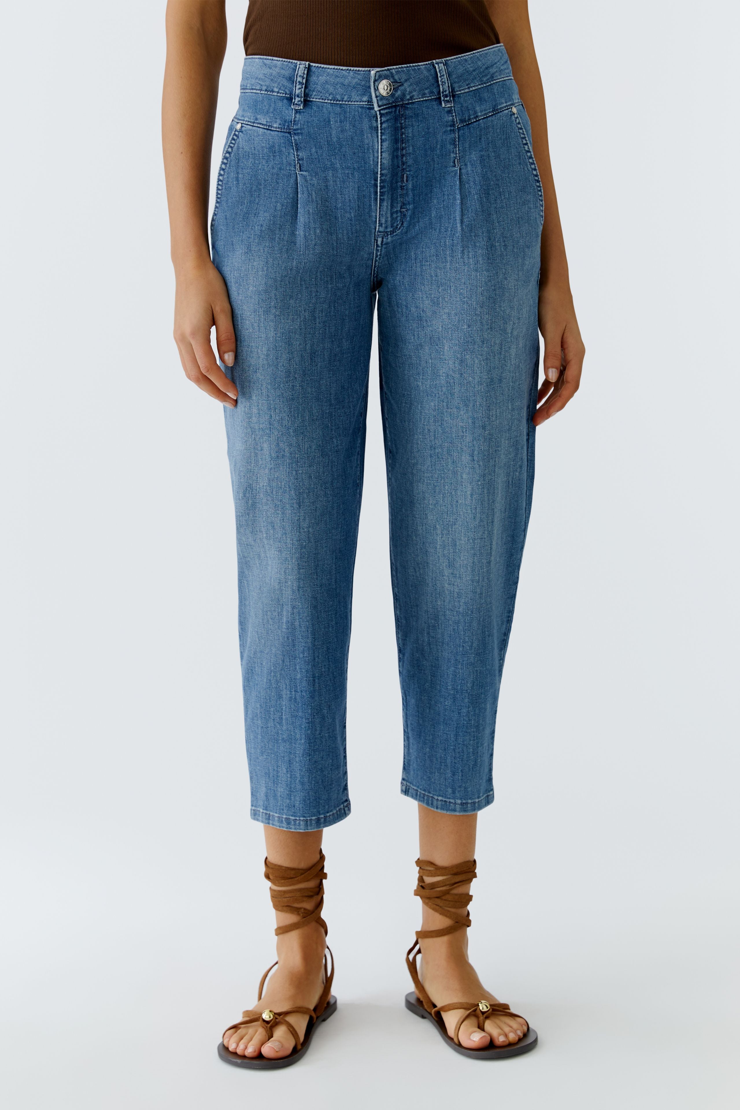 Oui Damen Jeans Blue