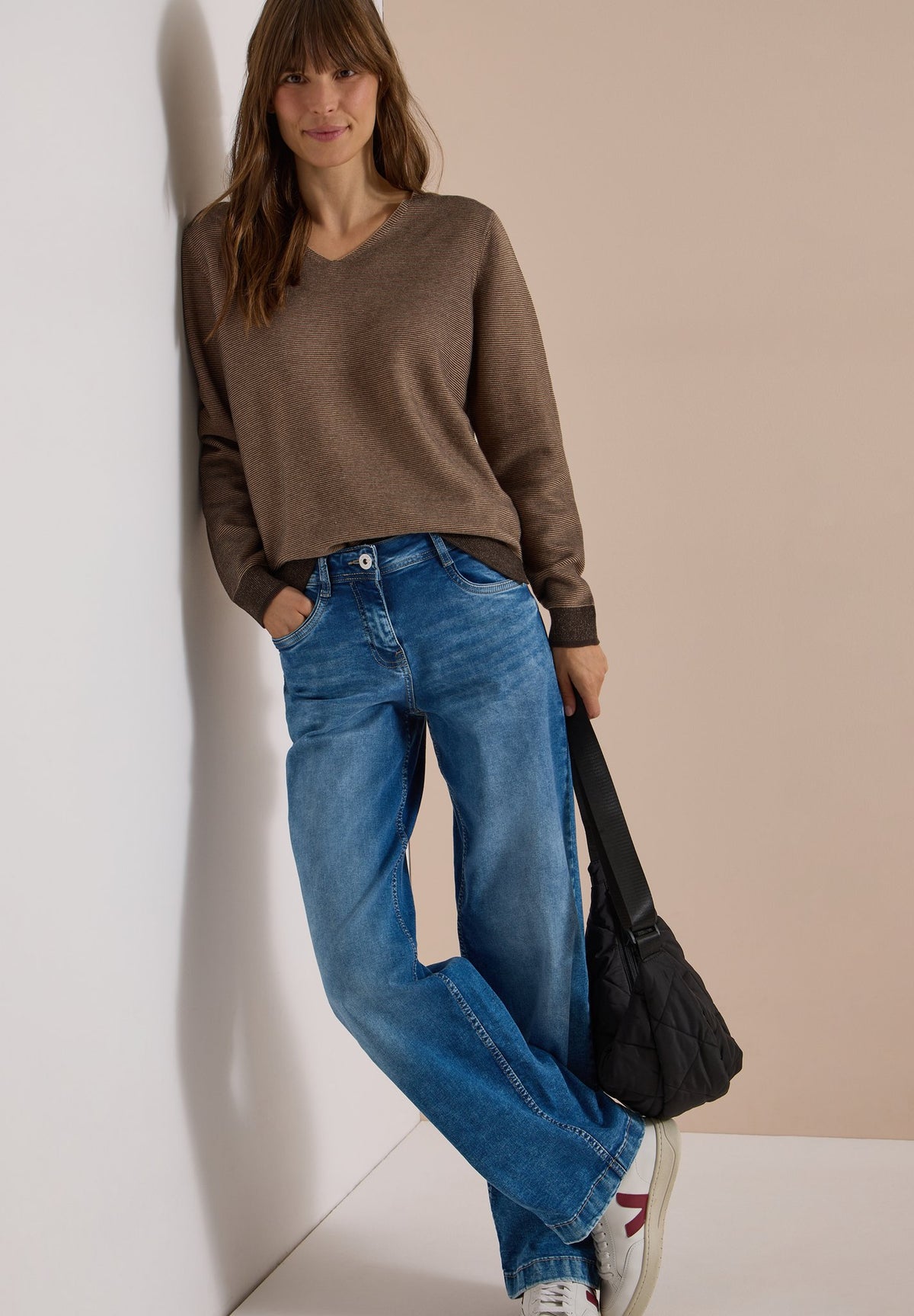 Cecil Damen Pullover  Truffle B