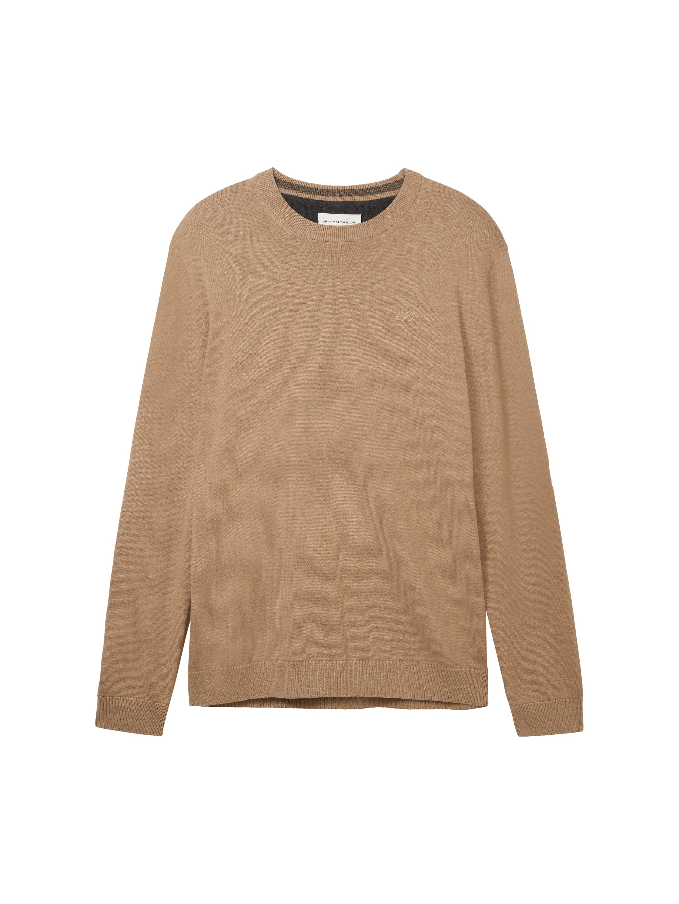 Tom Tailor Herren Pullover Hazel Brown Mel