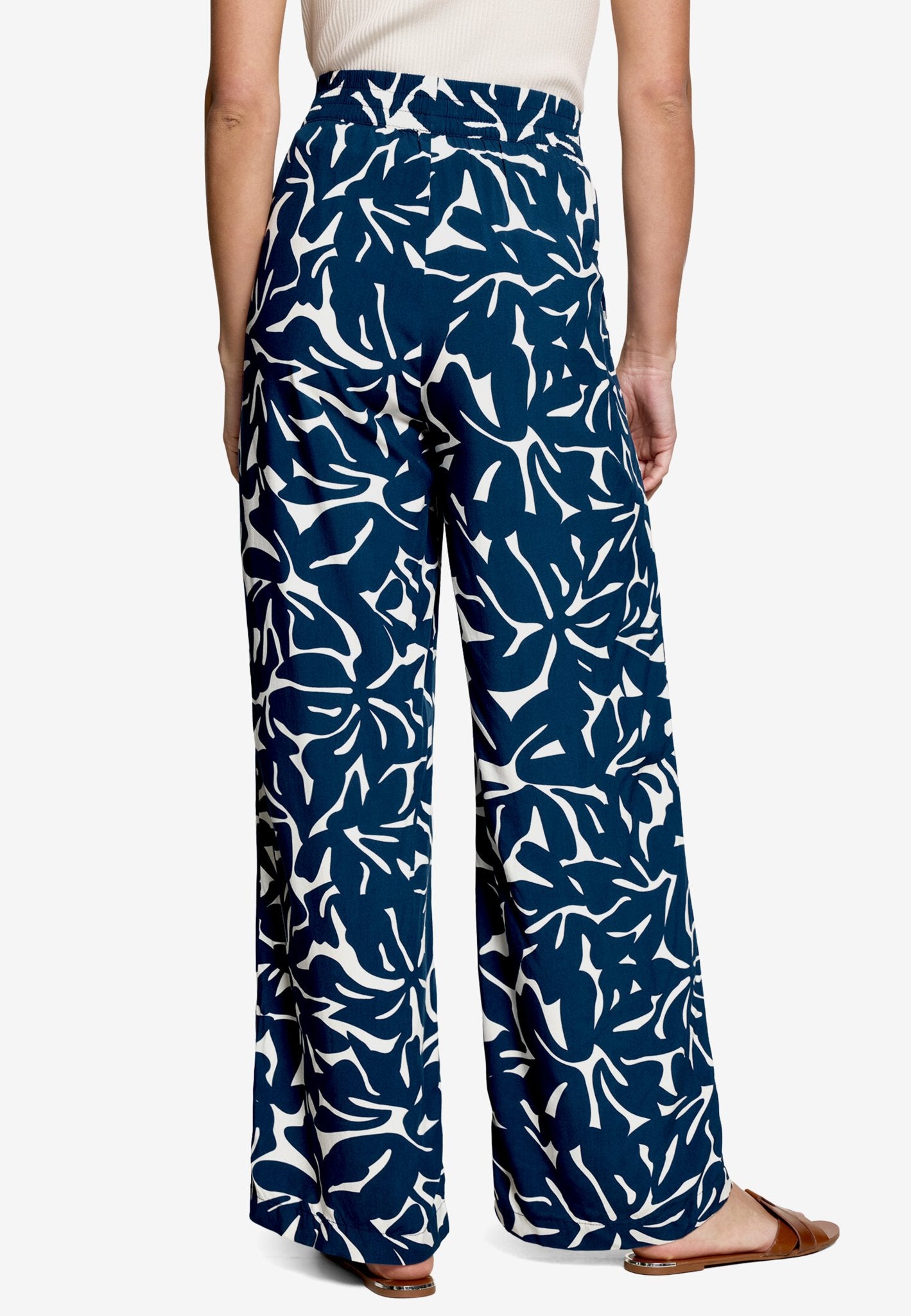 Zero Damen Hosen Blue/Cream