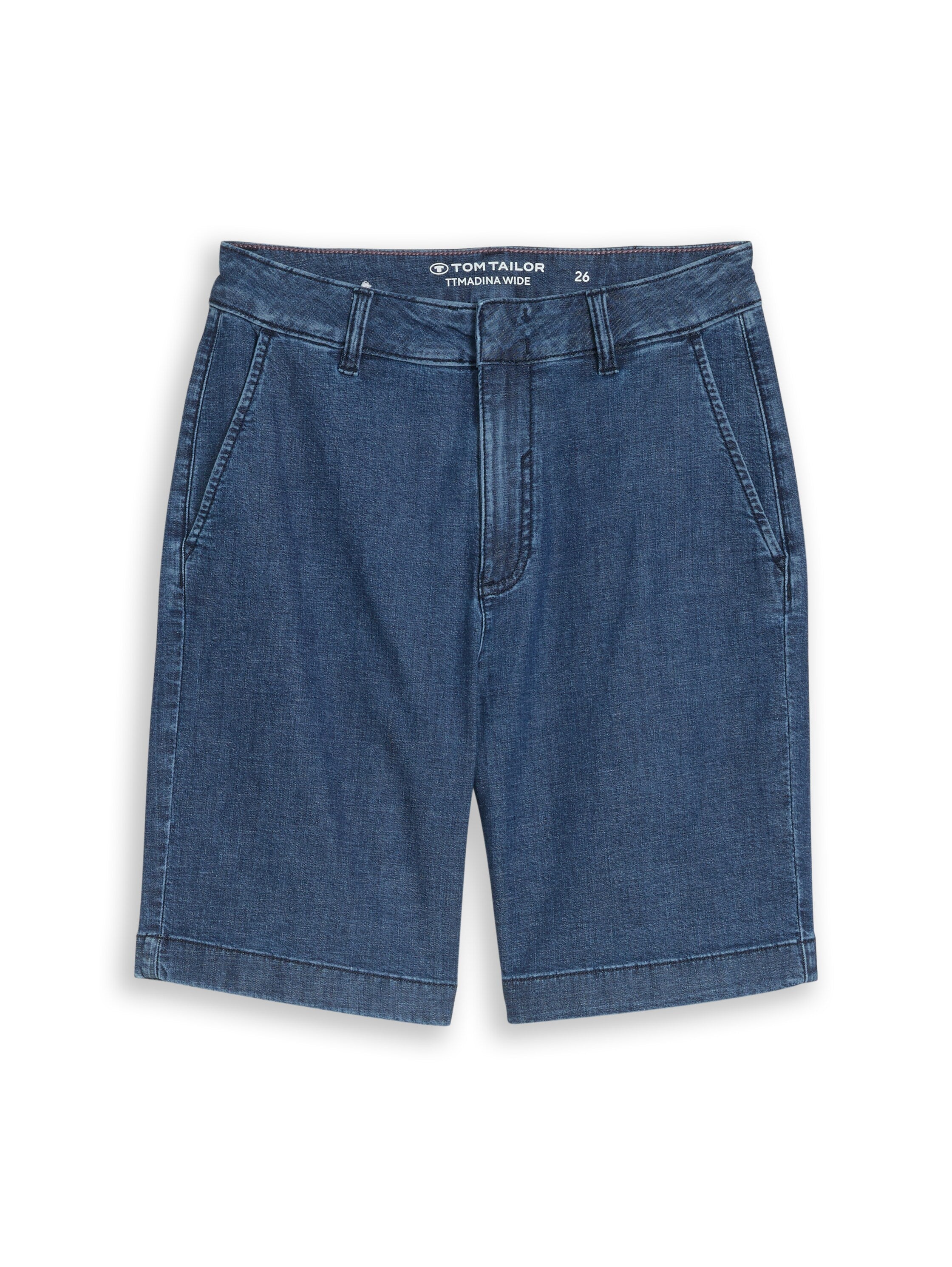 Tom Tailor Damen Shorts Dark Blue Denim