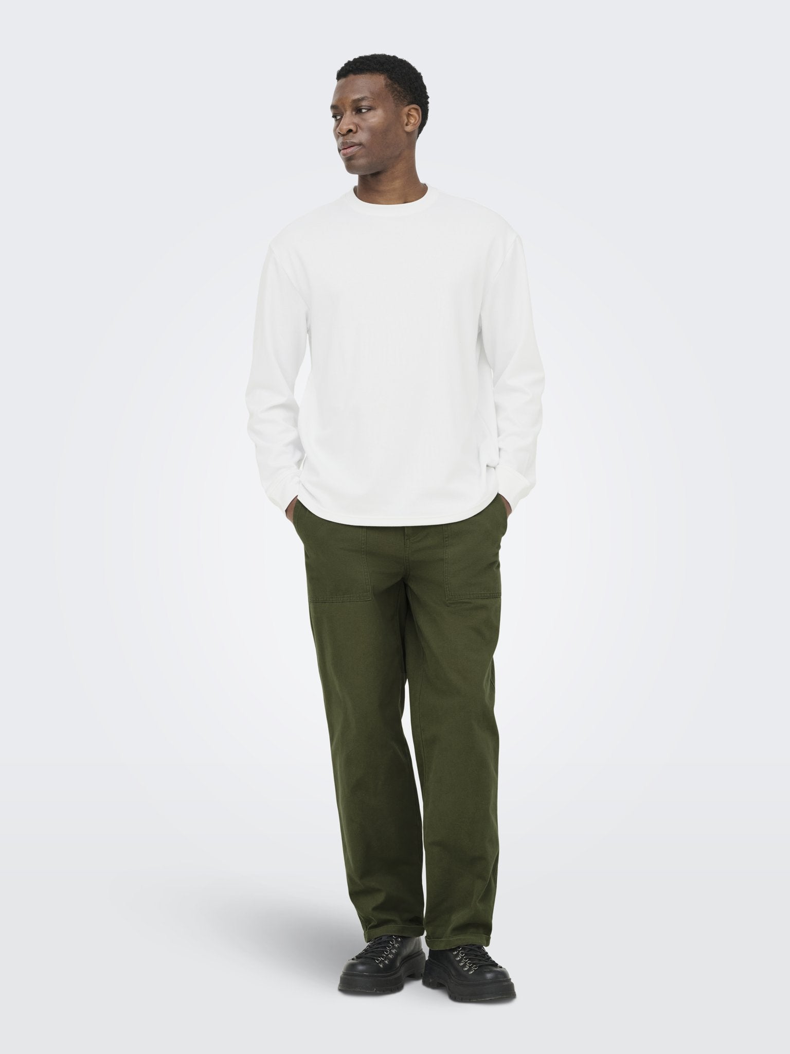 Only & Sons Herren T-Shirts kurz White
