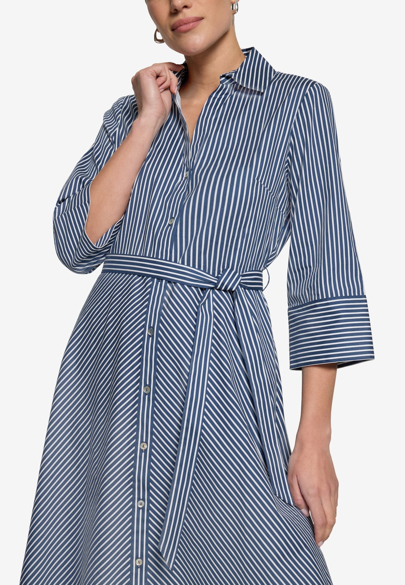 Zero Damen Kleider Dark Blue/White