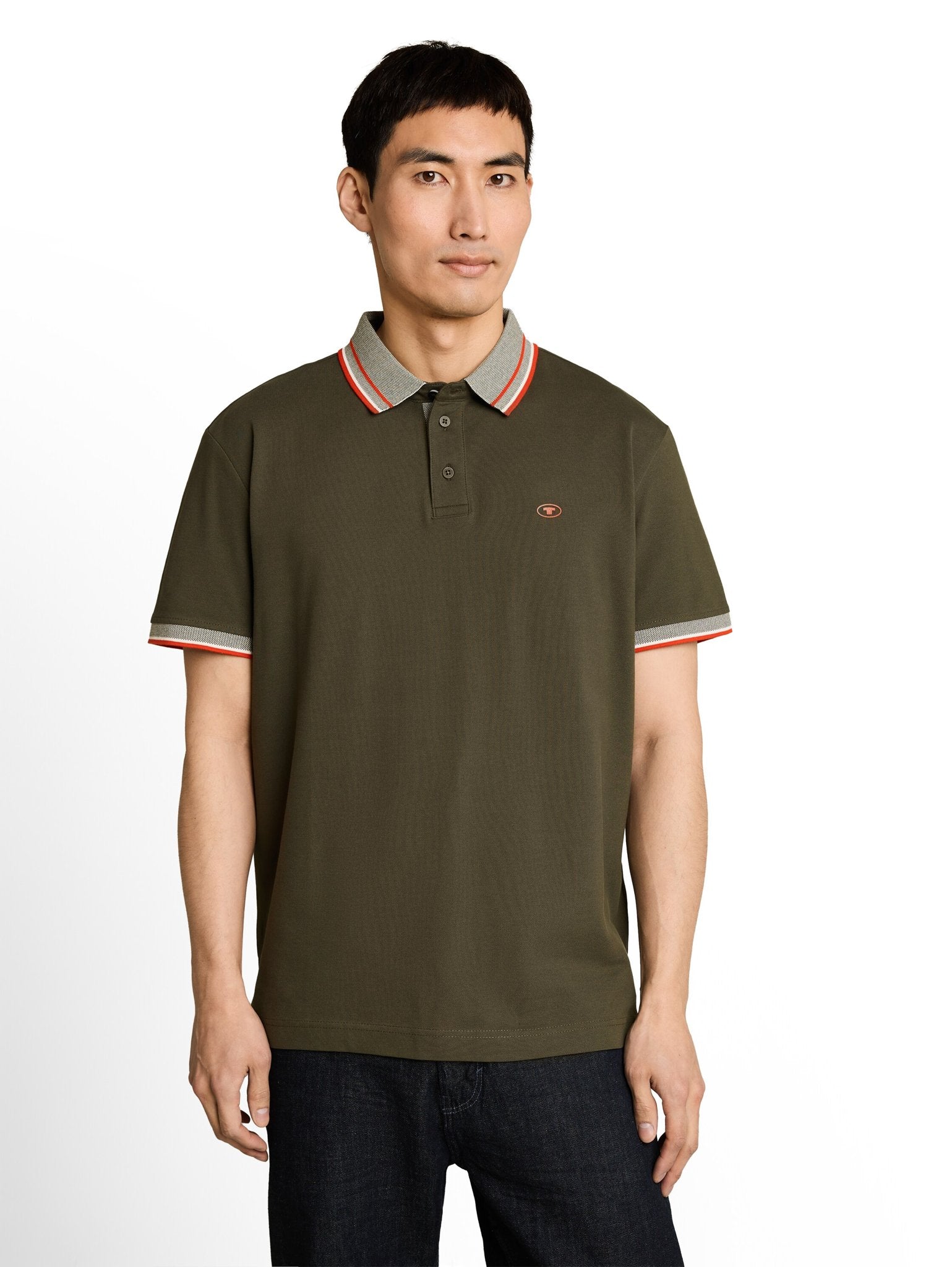 Tom Tailor Herren Polo-Shirts Deep Leaf Green
