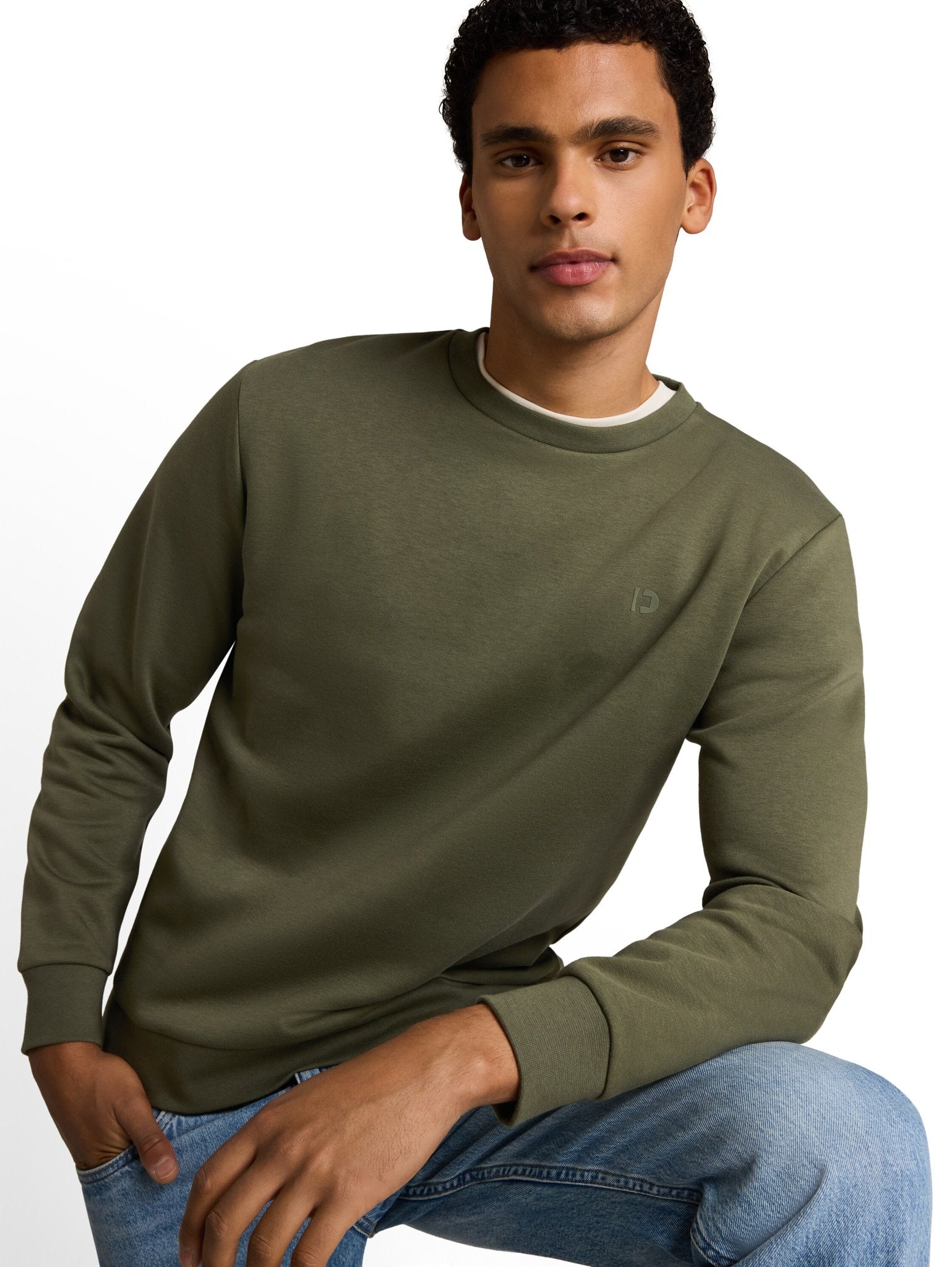Tom Tailor denim Herren Sweatshirts Urban Olive Gre