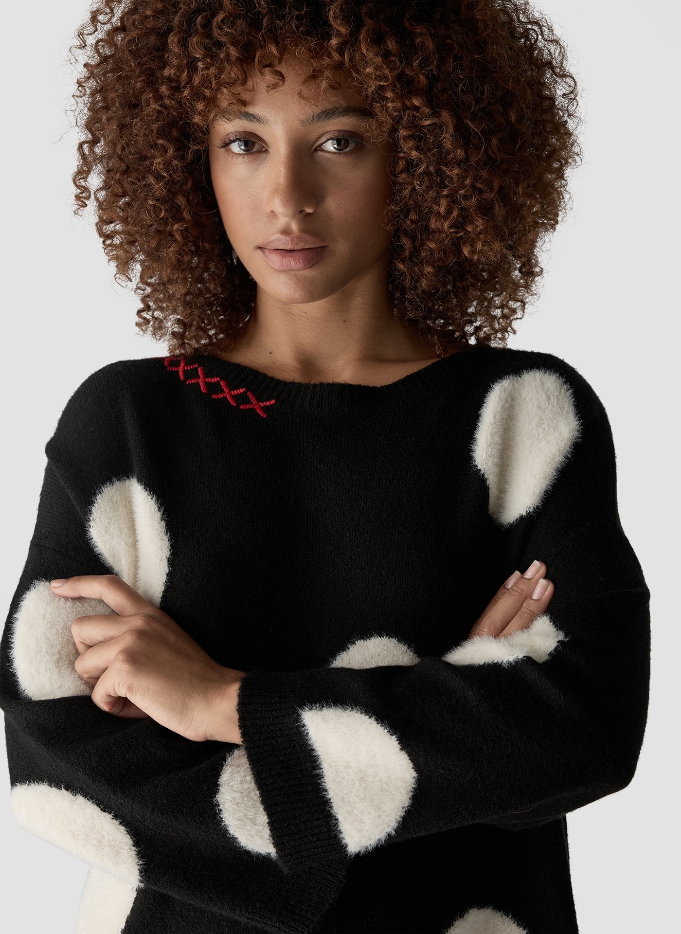 Le Comte Damen Pullover Schwarz