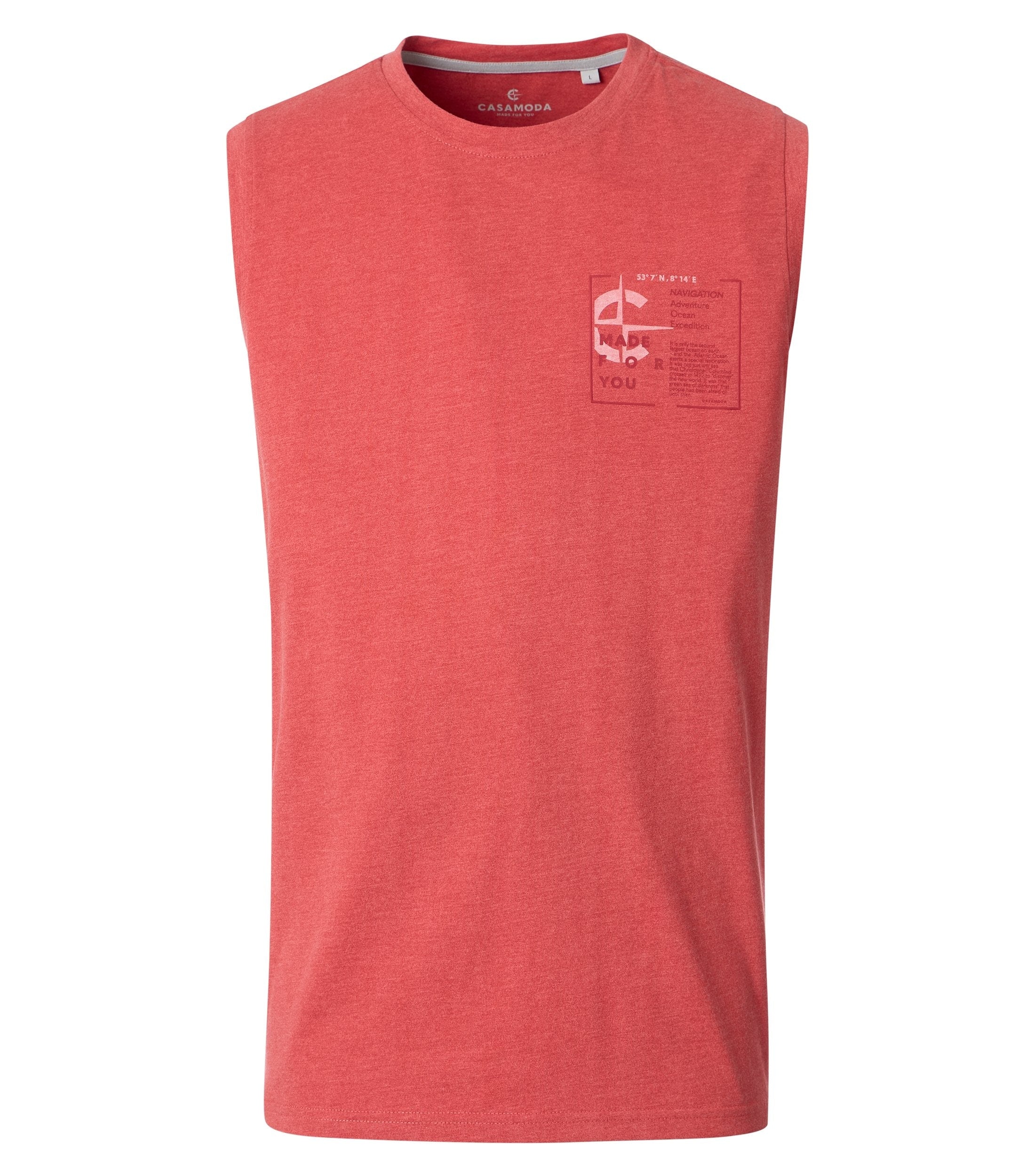 Casa Moda Herren T-Shirts kurz  Rot