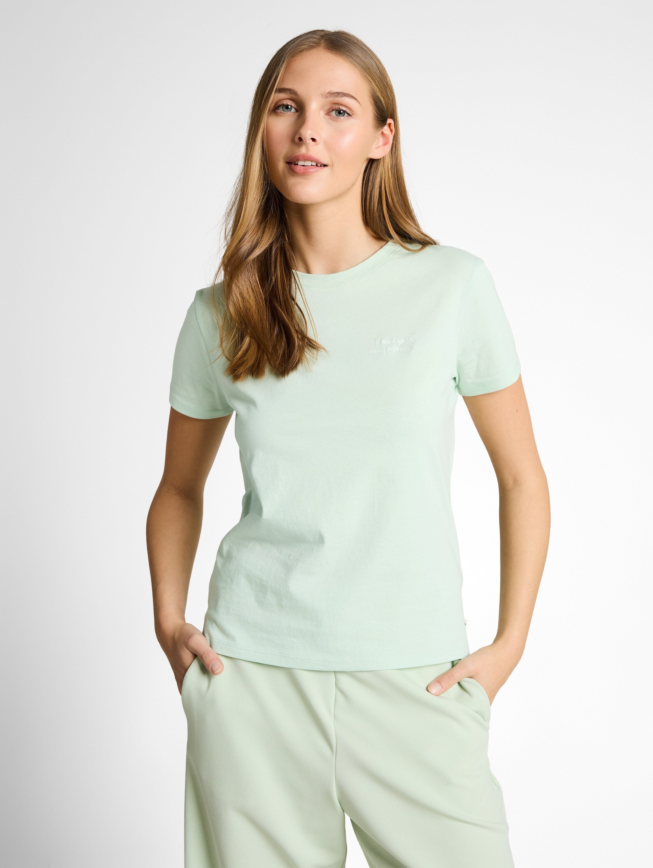Tom Tailor denim Damen T-Shirts Light Matcha Gr