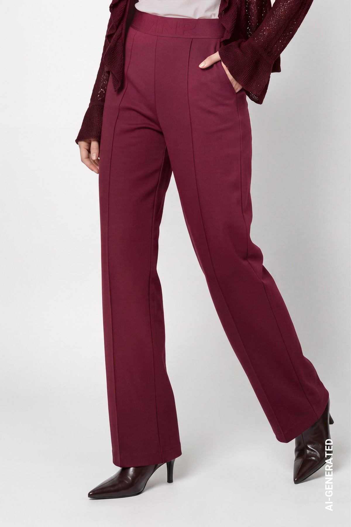 Monari Damen Hosen Dark Bordea