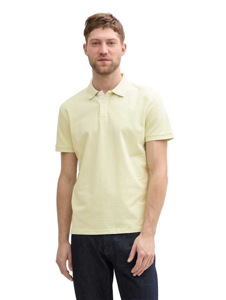 Tom Tailor Herren Polo-Shirts Lime Cream Gree