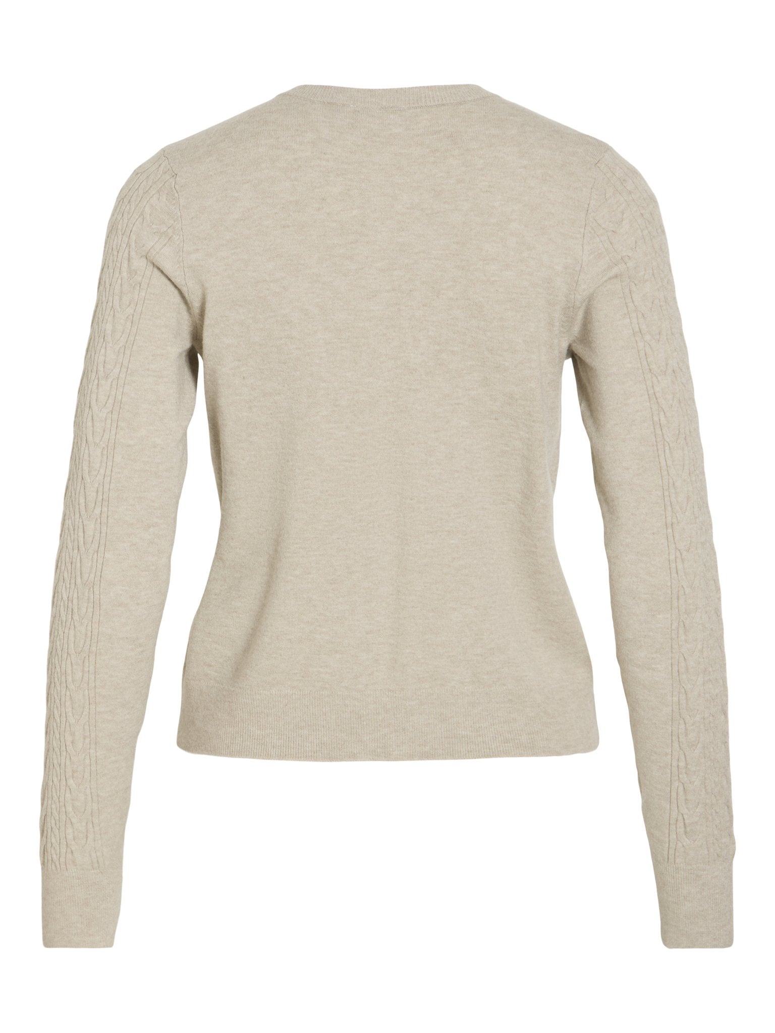 Vila Damen Strickjacken Natural Melange