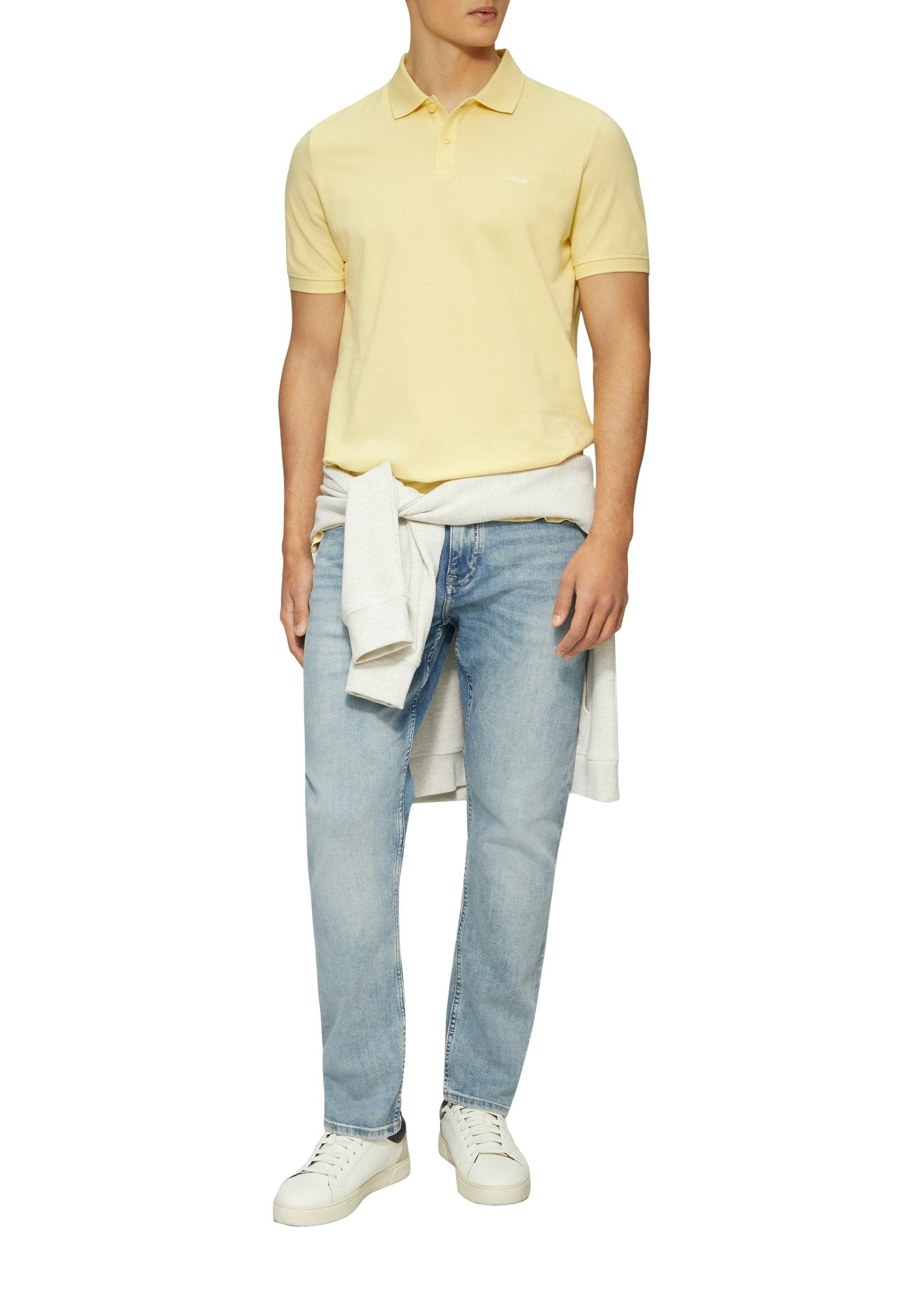 S. Oliver red Herren Polo-Shirts Yellow