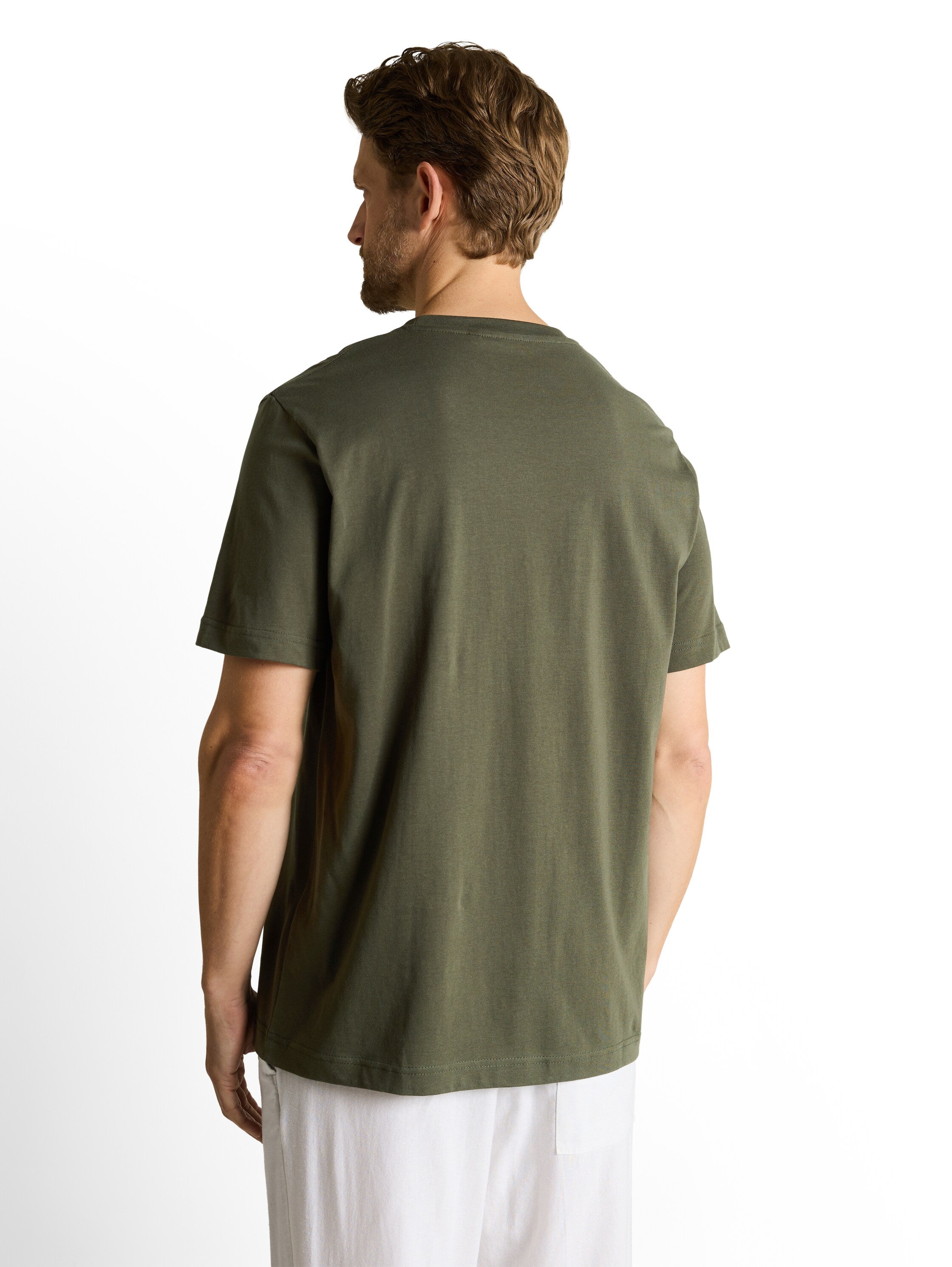 Tom Tailor Herren T-Shirts kurz Deep Leaf Green