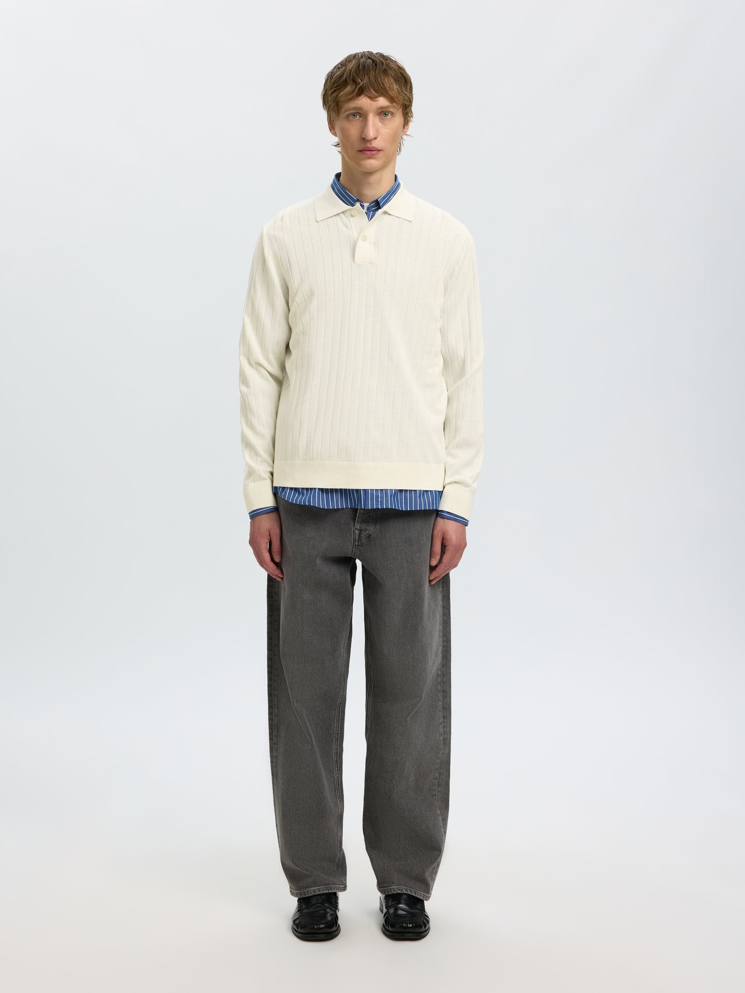 Selected homme Herren Pullover Egret