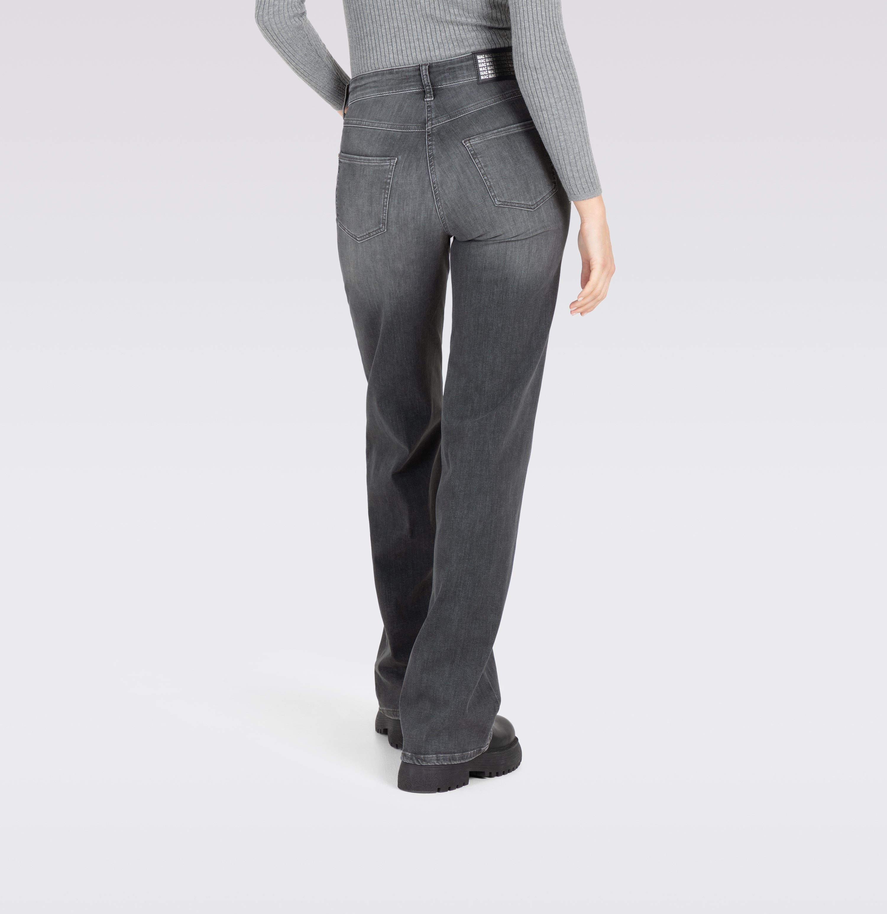Mac Damen Jeans Grey Heavy Used