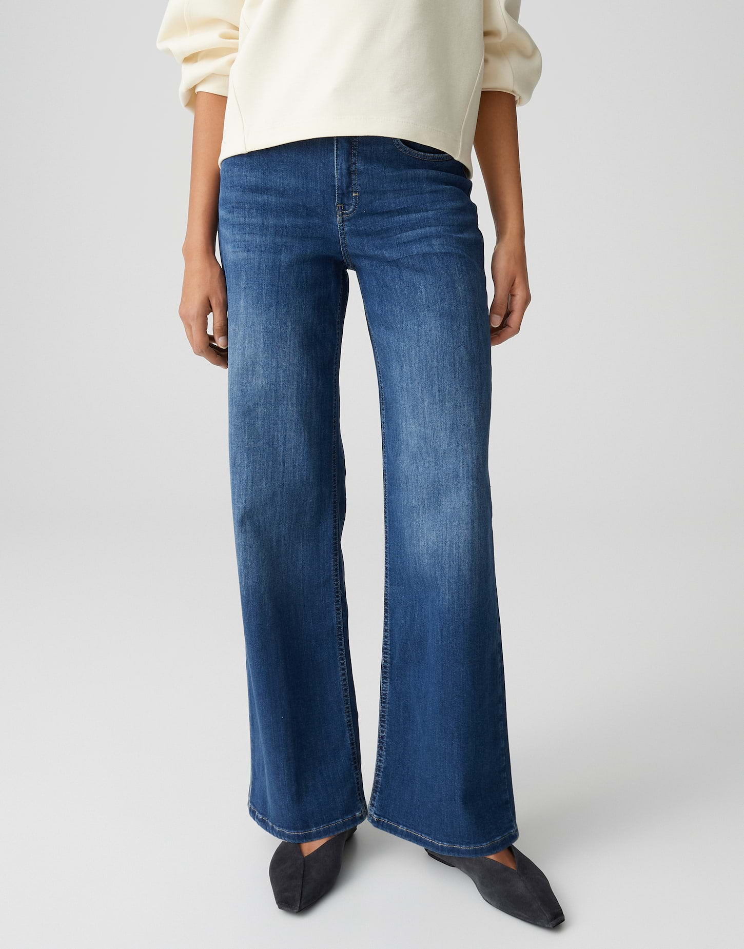 Opus Pants Damen Jeans  Dark Blue