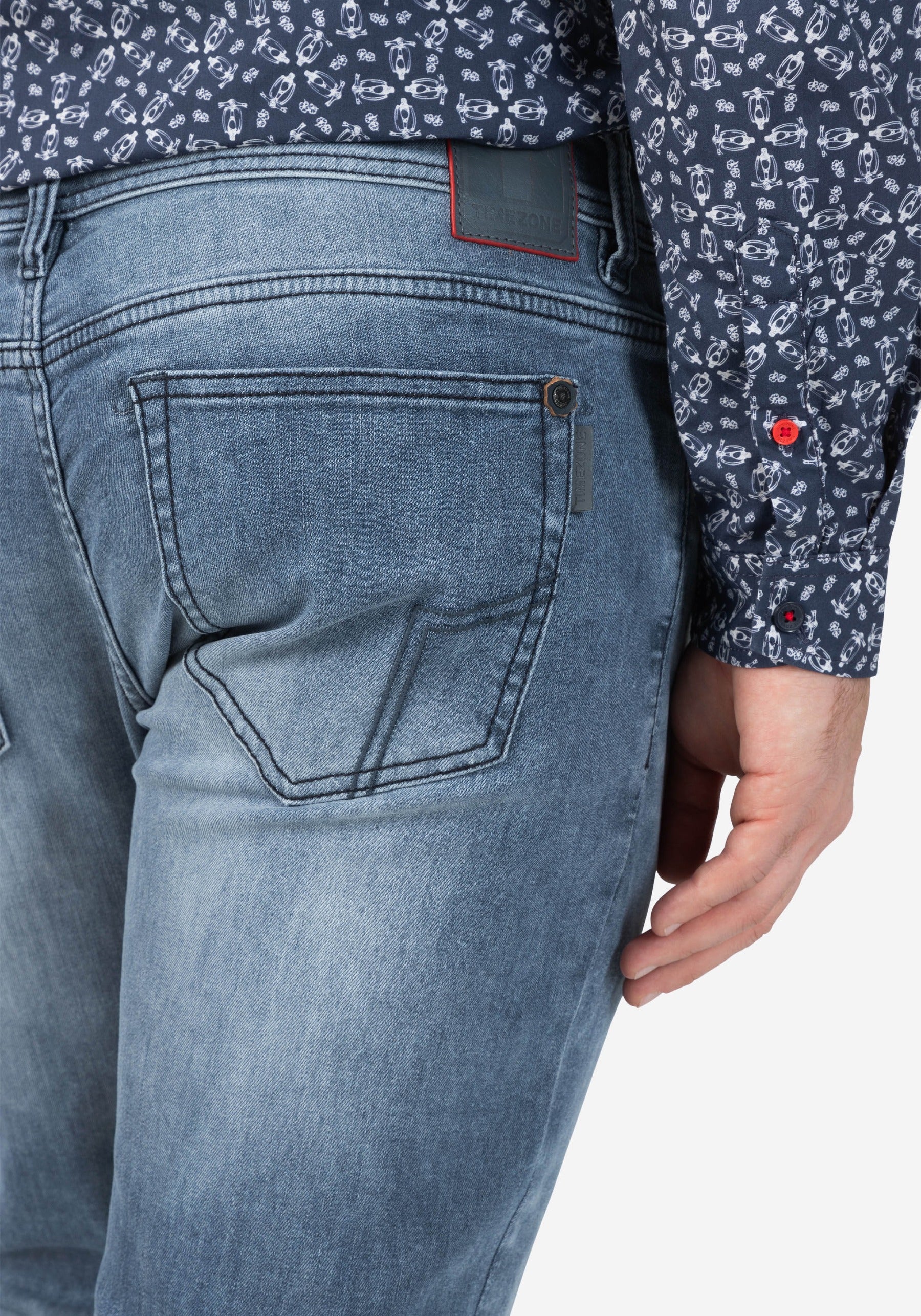 Timezone Herren Hosen  Blue Grey