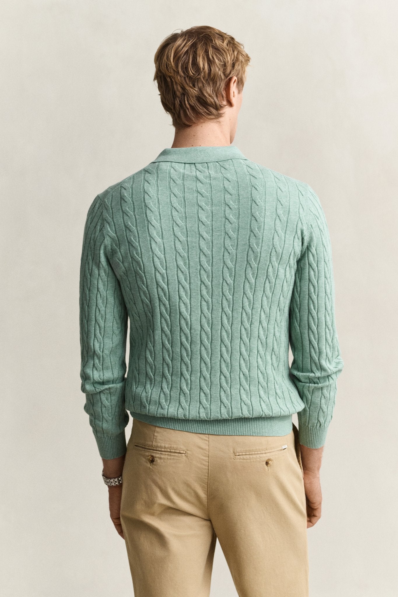 Gant Herren Pullover  Soft Green