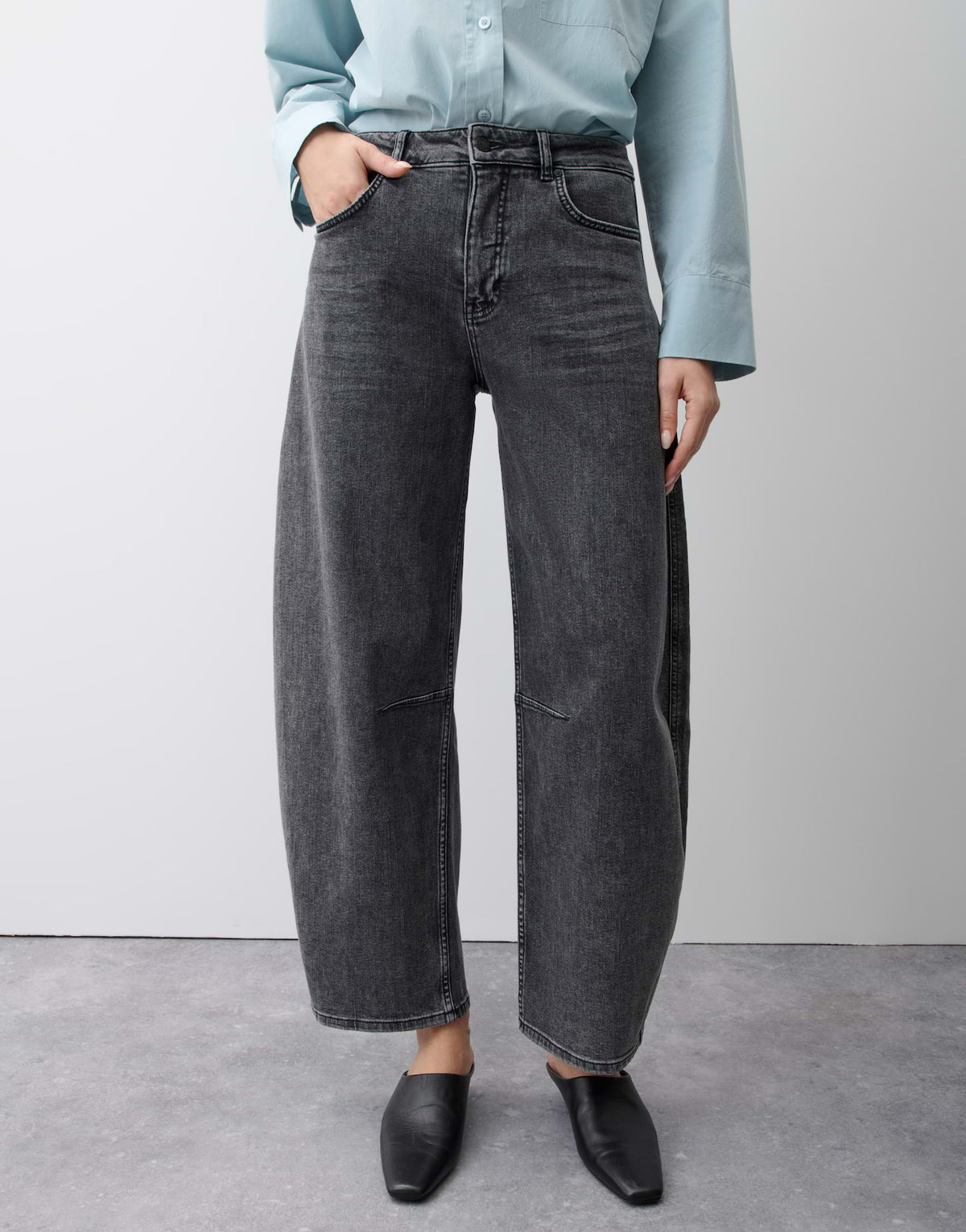 Opus Pants Damen Jeans  Dark Grey