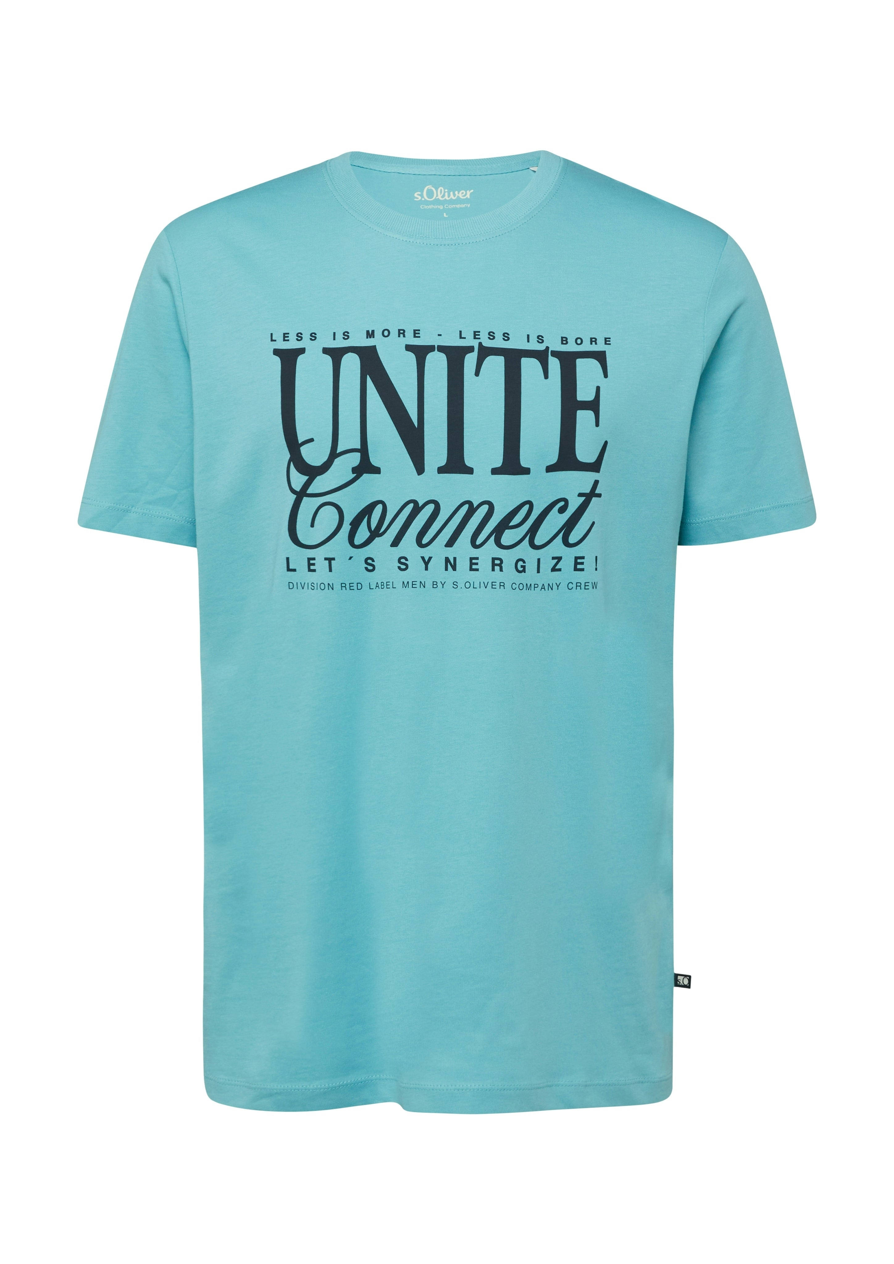S. Oliver red Herren T-Shirts kurz Blue Green