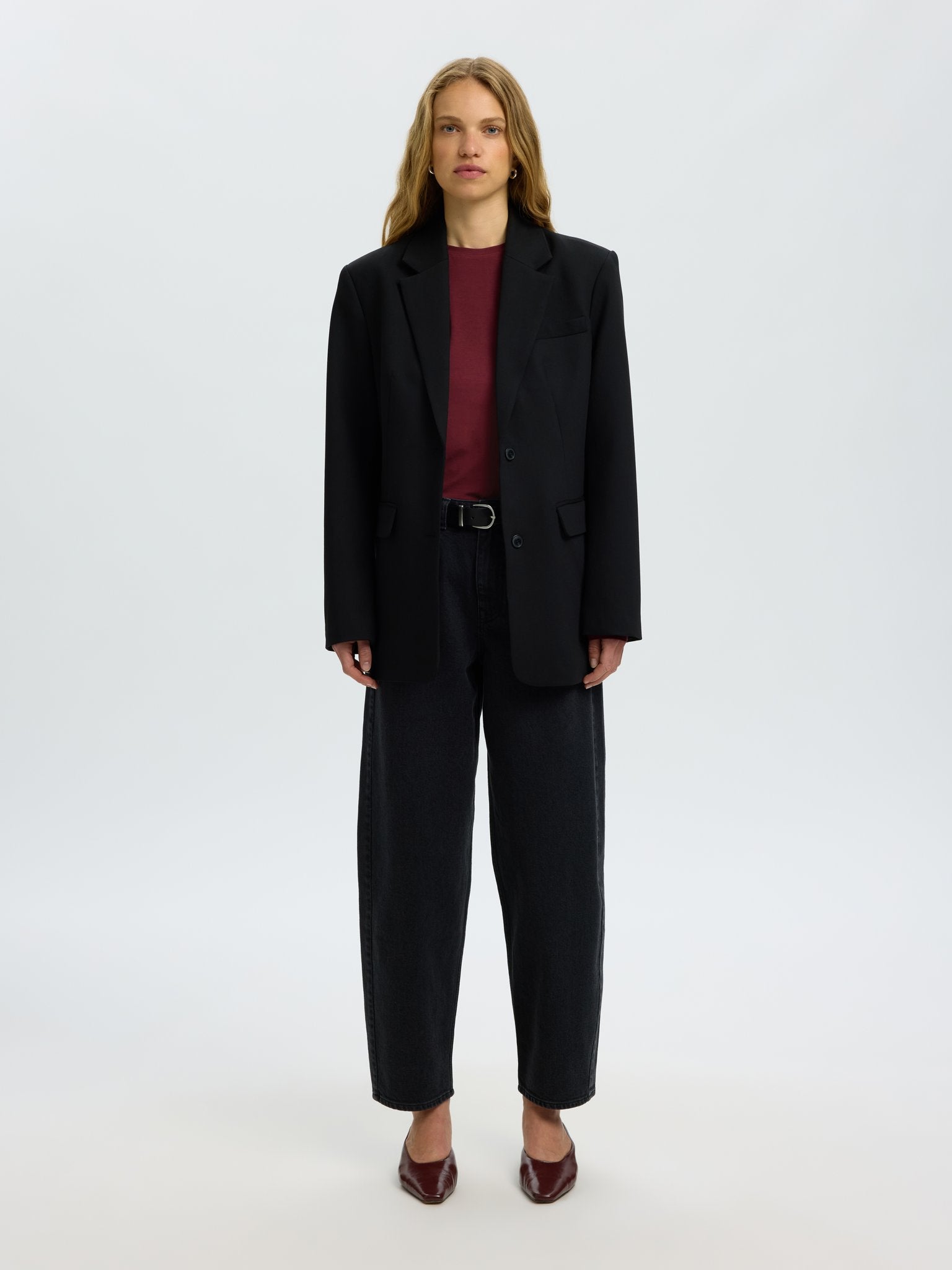 Selected Femme Damen Blusen Tawny Port