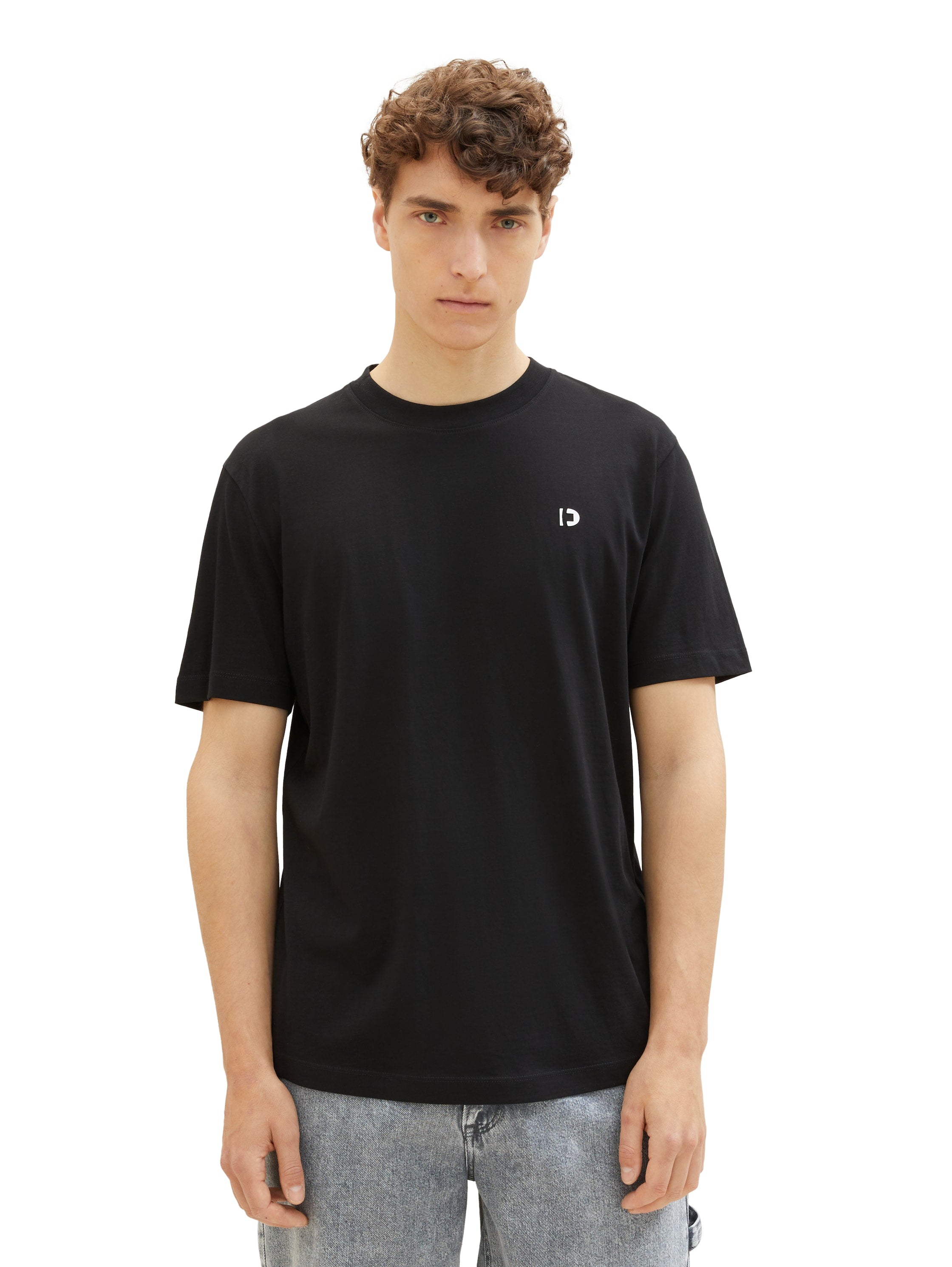 Tom Tailor denim Herren T-Shirts kurz Black