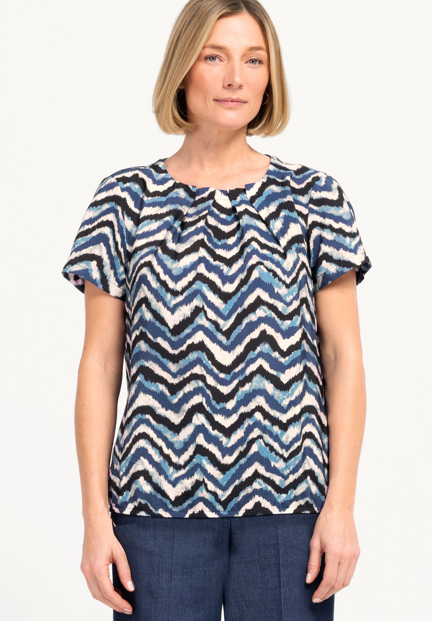 Bianca Damen Blusen Blue Mix