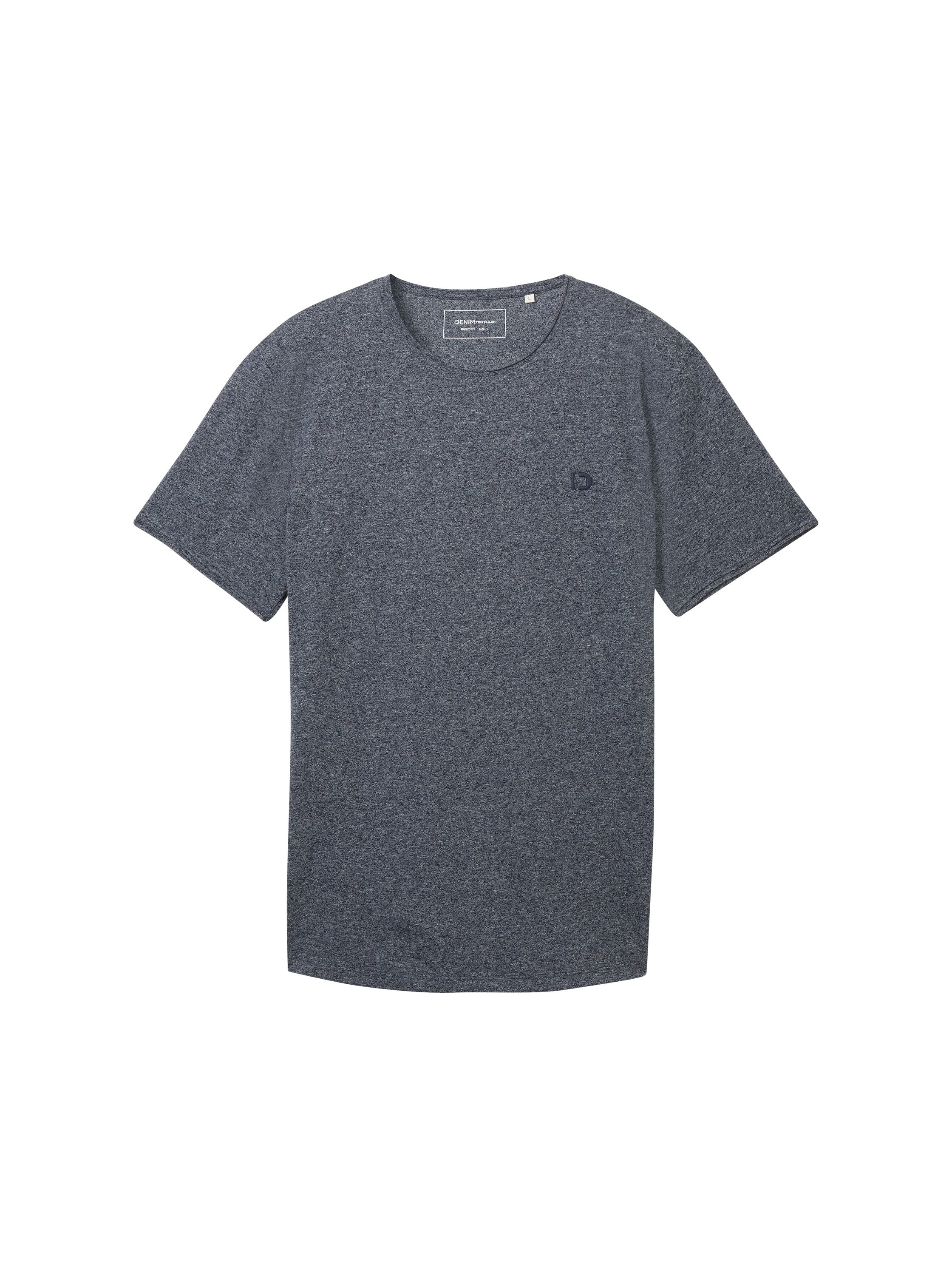 Tom Tailor denim Herren T-Shirts kurz Sky Captain Blu