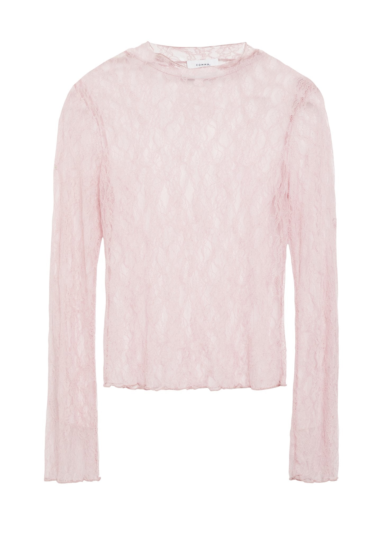 Comma Damen T-Shirts  Lilac/Pink