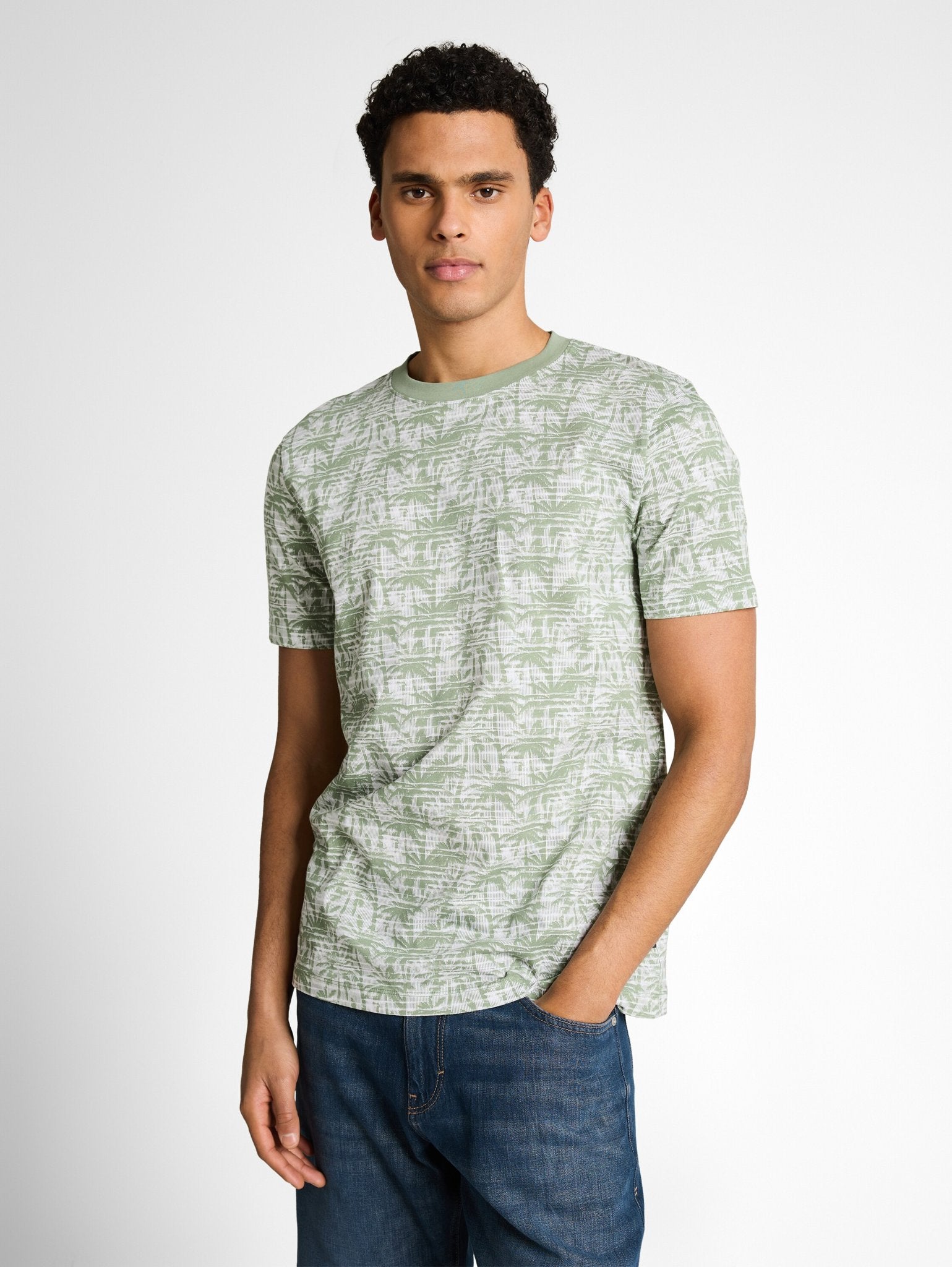 Tom Tailor denim Herren T-Shirts kurz Sea Spray Strip