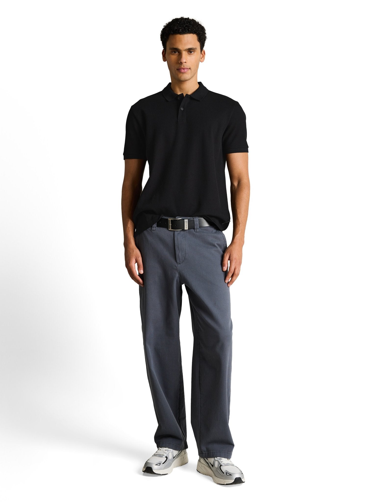 Tom Tailor denim Herren Polo-Shirts Black