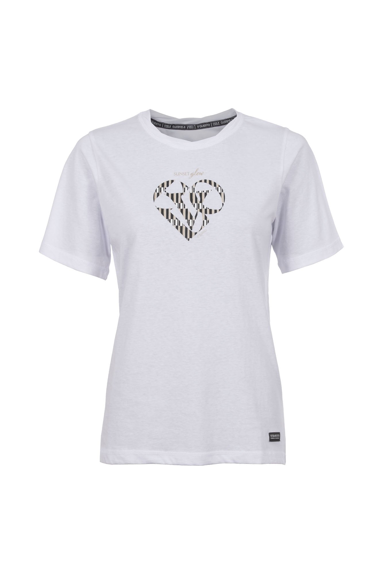 Soquesto Damen T-Shirts Weiß