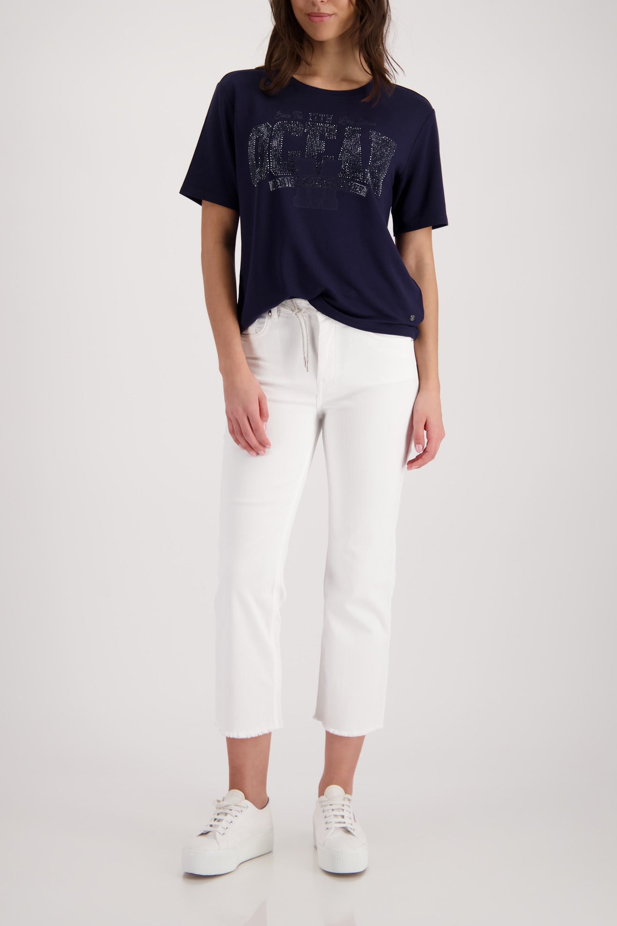 Monari Damen T-Shirts Marine