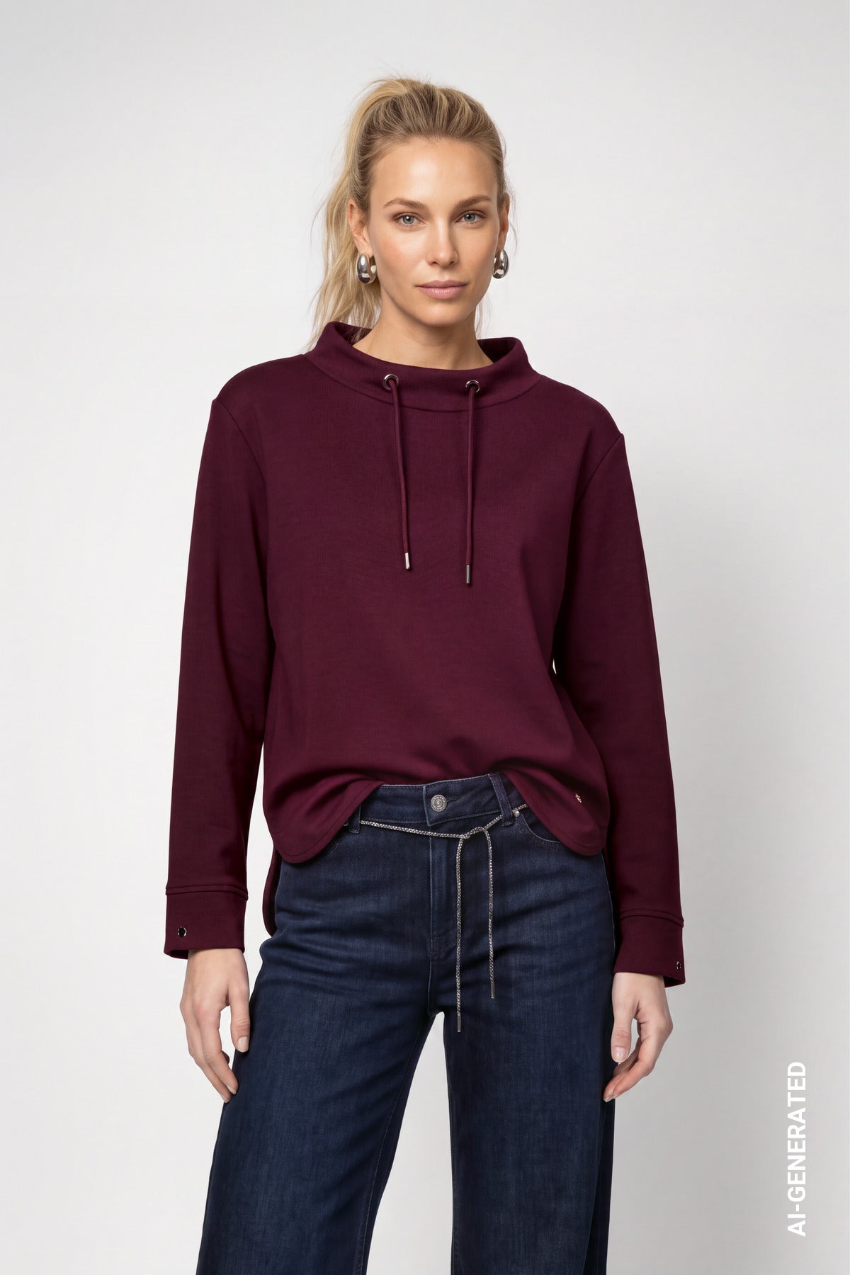 Monari Damen T-Shirts Dark Bordea
