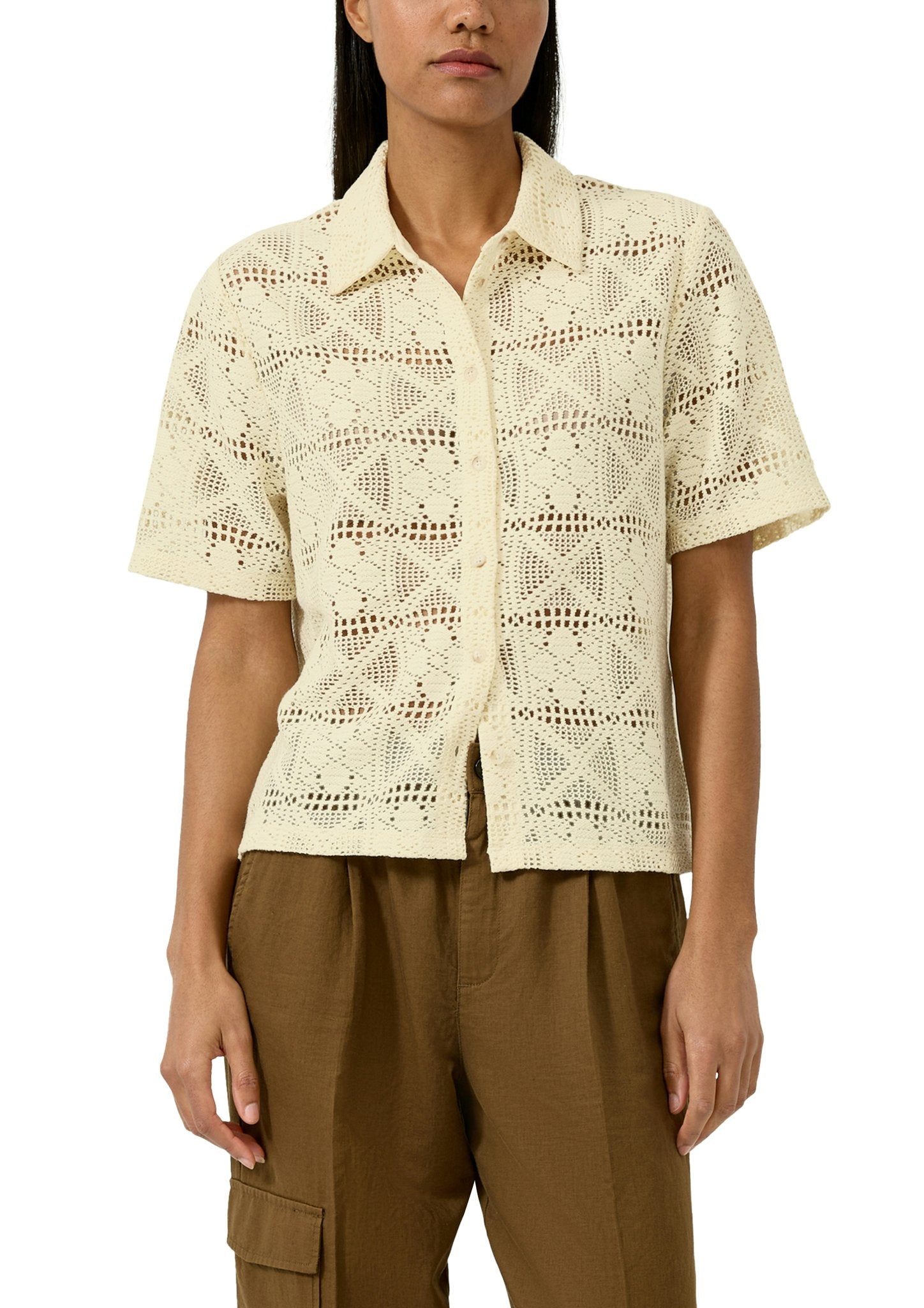 S. Oliver red Damen T-Shirts Brown