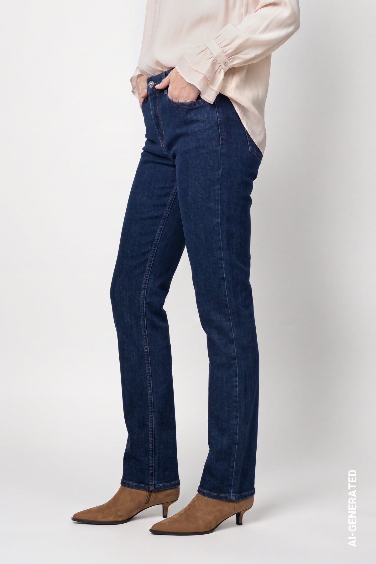 Monari Damen Hosen  Blue Denim