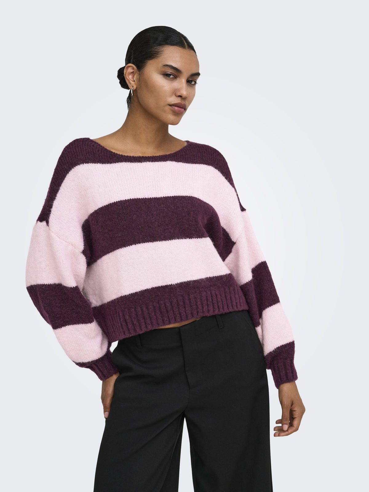 Only Damen Pullover Mauve Wine/Pink