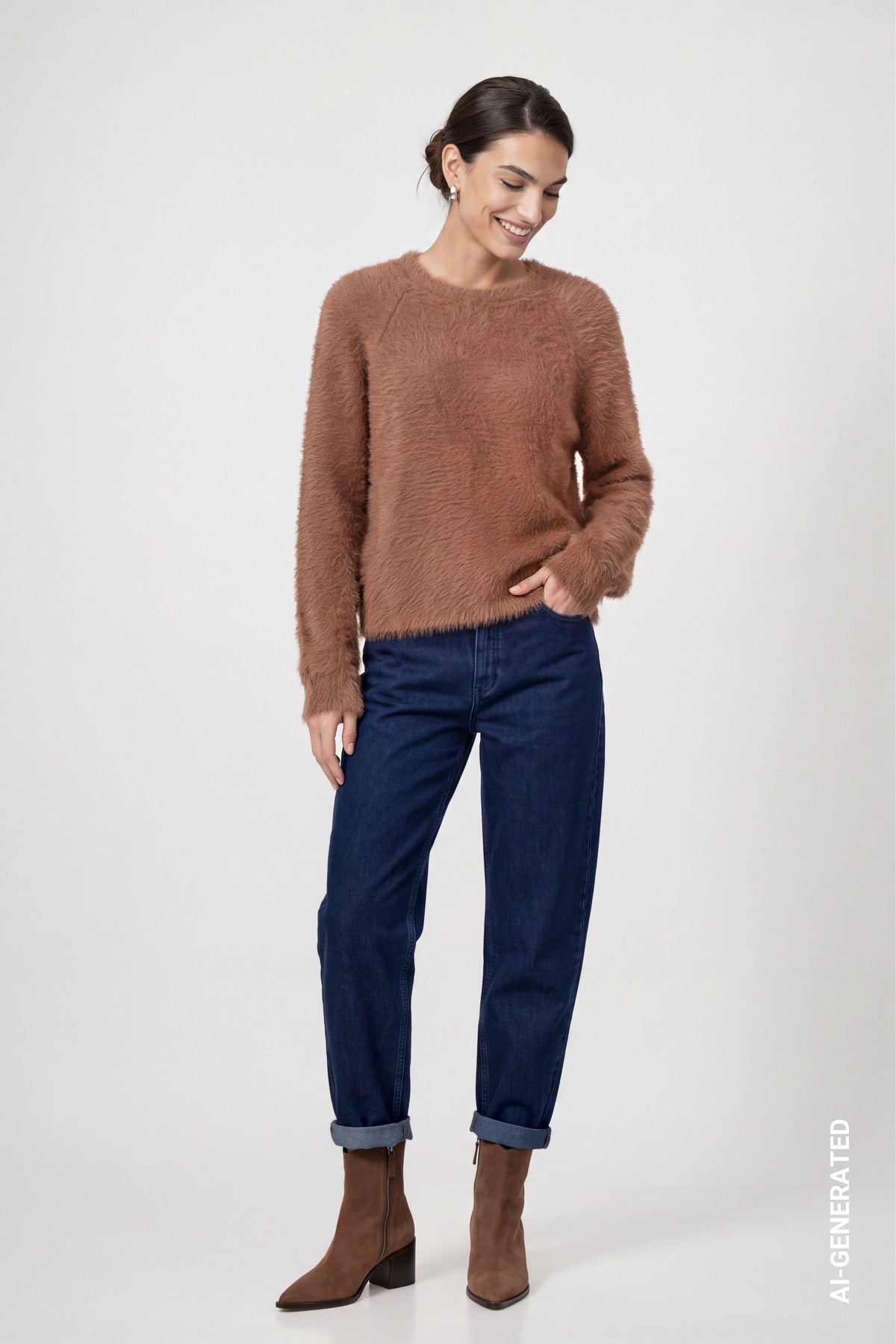 Monari Damen Pullover Tiramisu