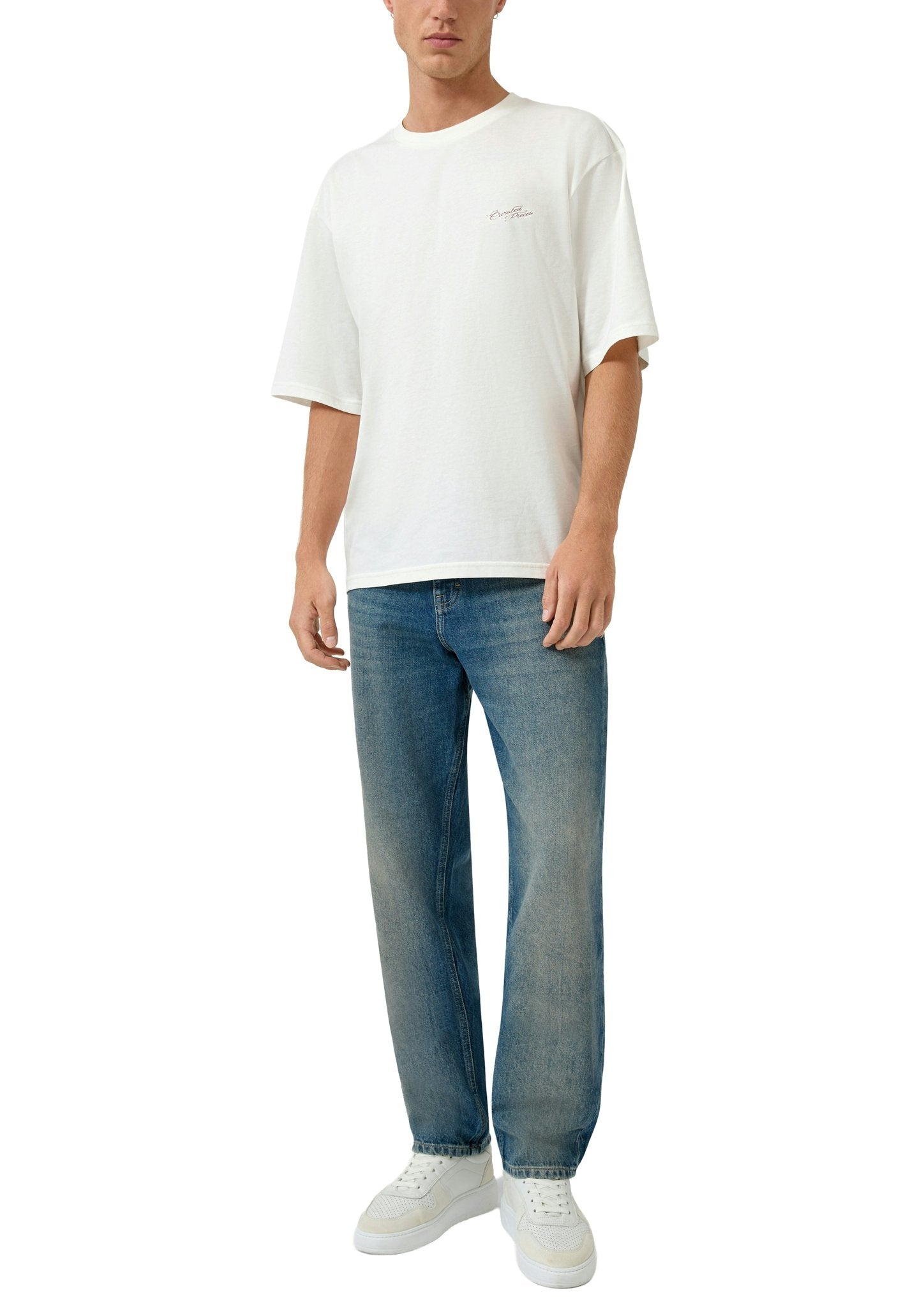 QS by S.Oliver Herren T-Shirts kurz White