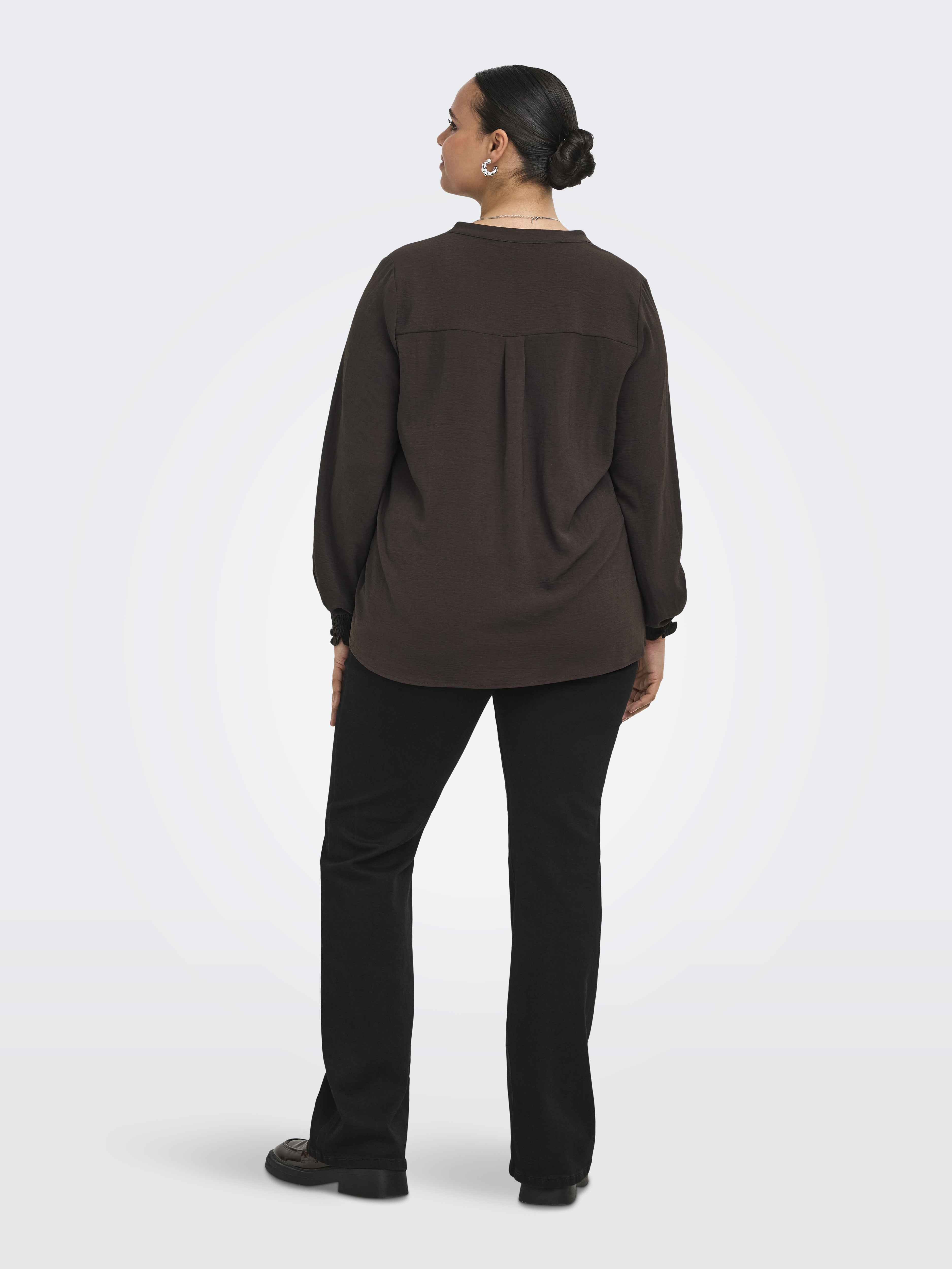 Only Carmakoma Damen T-Shirts Coffee Bean