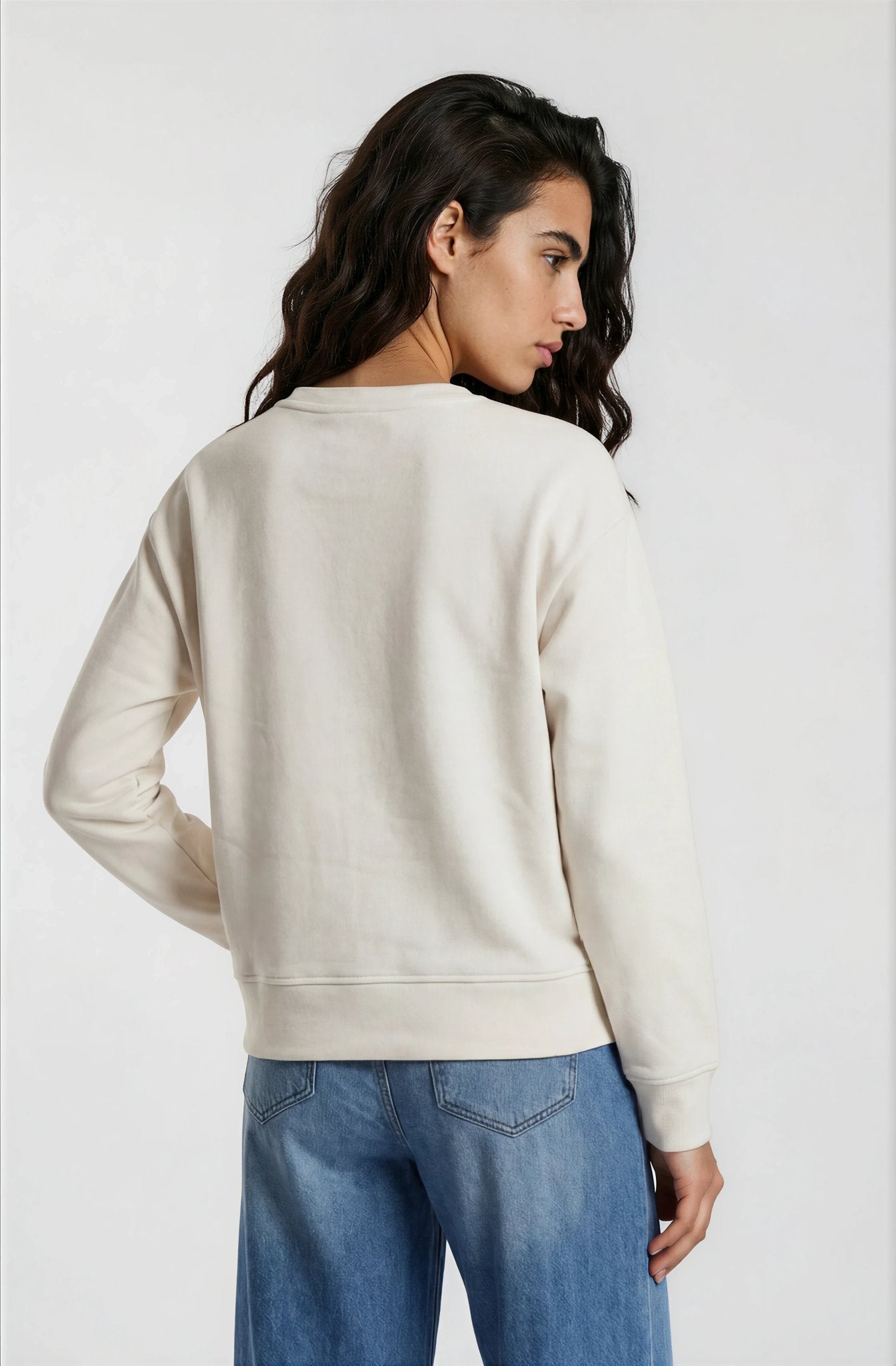Milano Damen Sweatjacken Cream