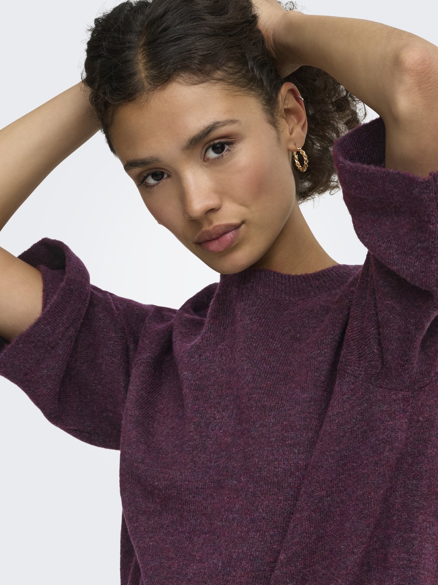 only Damen Pullover Mauve Wine/Mela