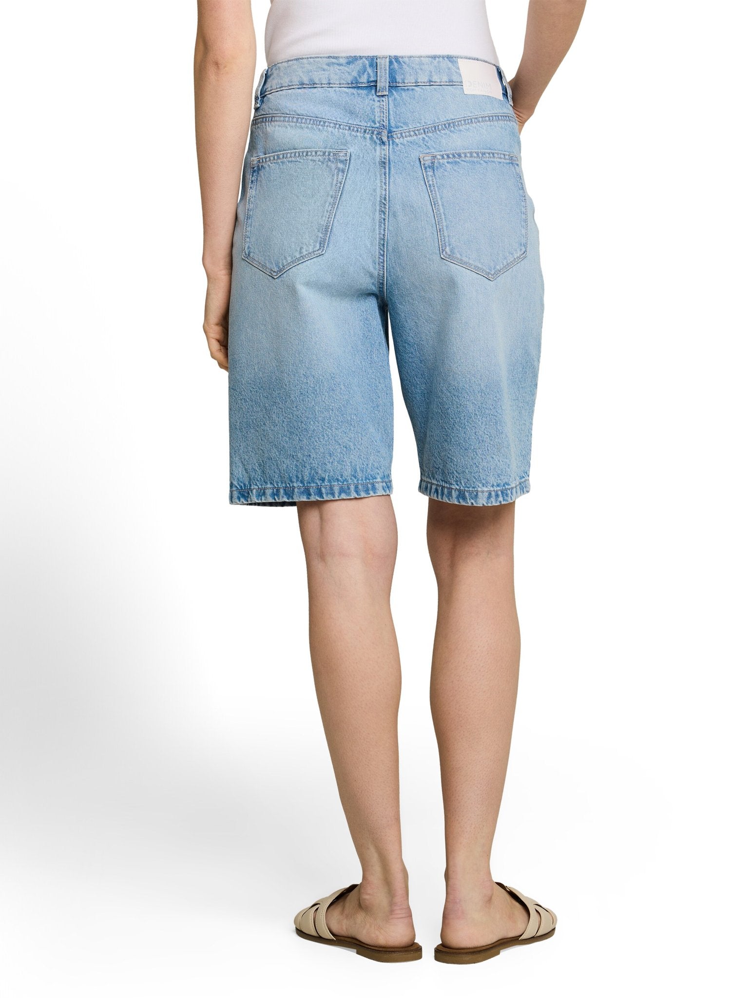 Tom Tailor denim Damen Shorts Used Light Ston